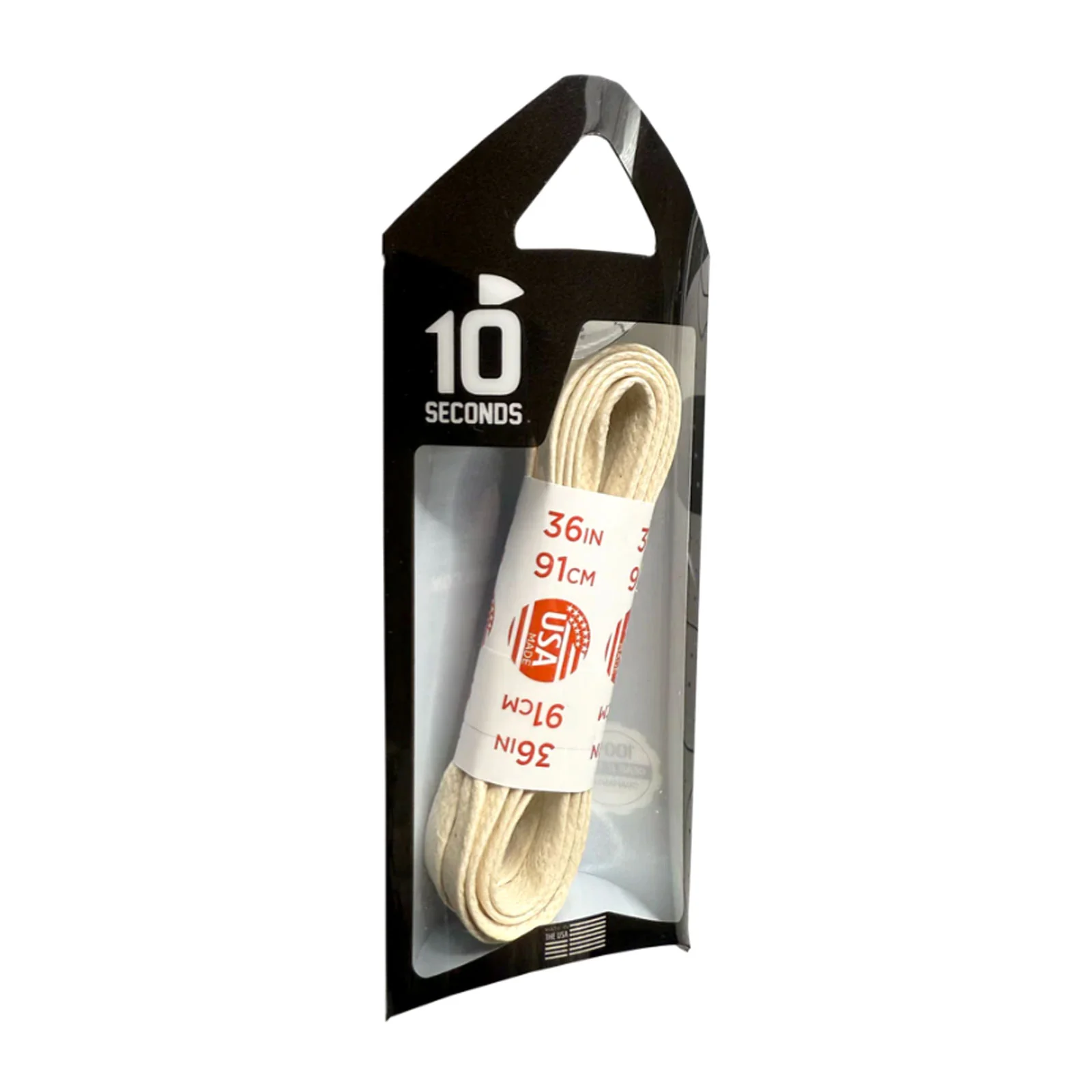 10 Seconds Flat Glazed Casual Shoelace - Natural