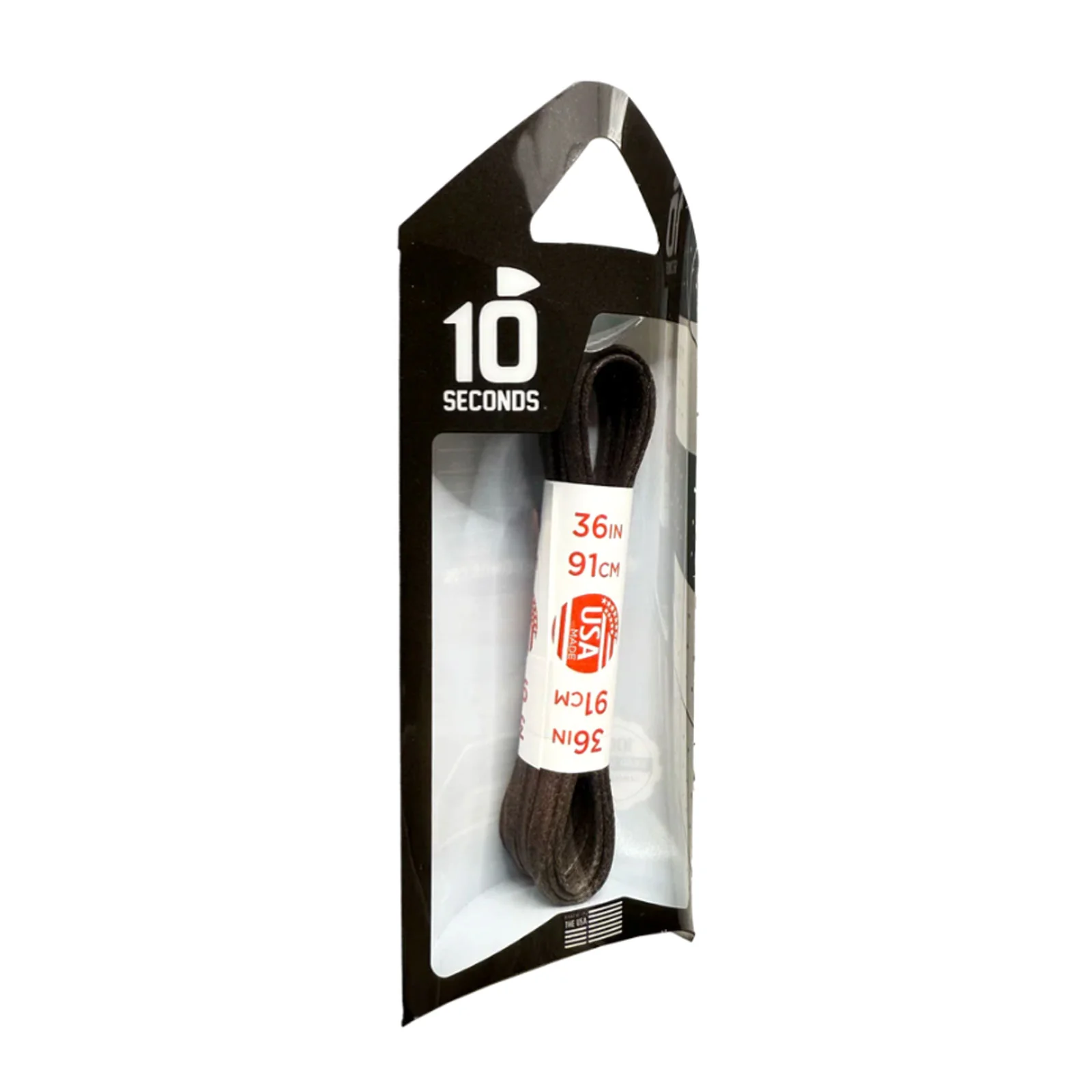 10 Seconds Small Flat Glazed Dress Shoelace - Java - Image 2