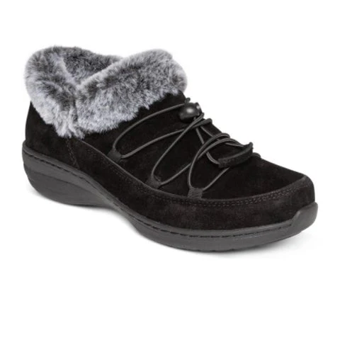 Aetrex Chrissy Slip On (Women) - Black Leather