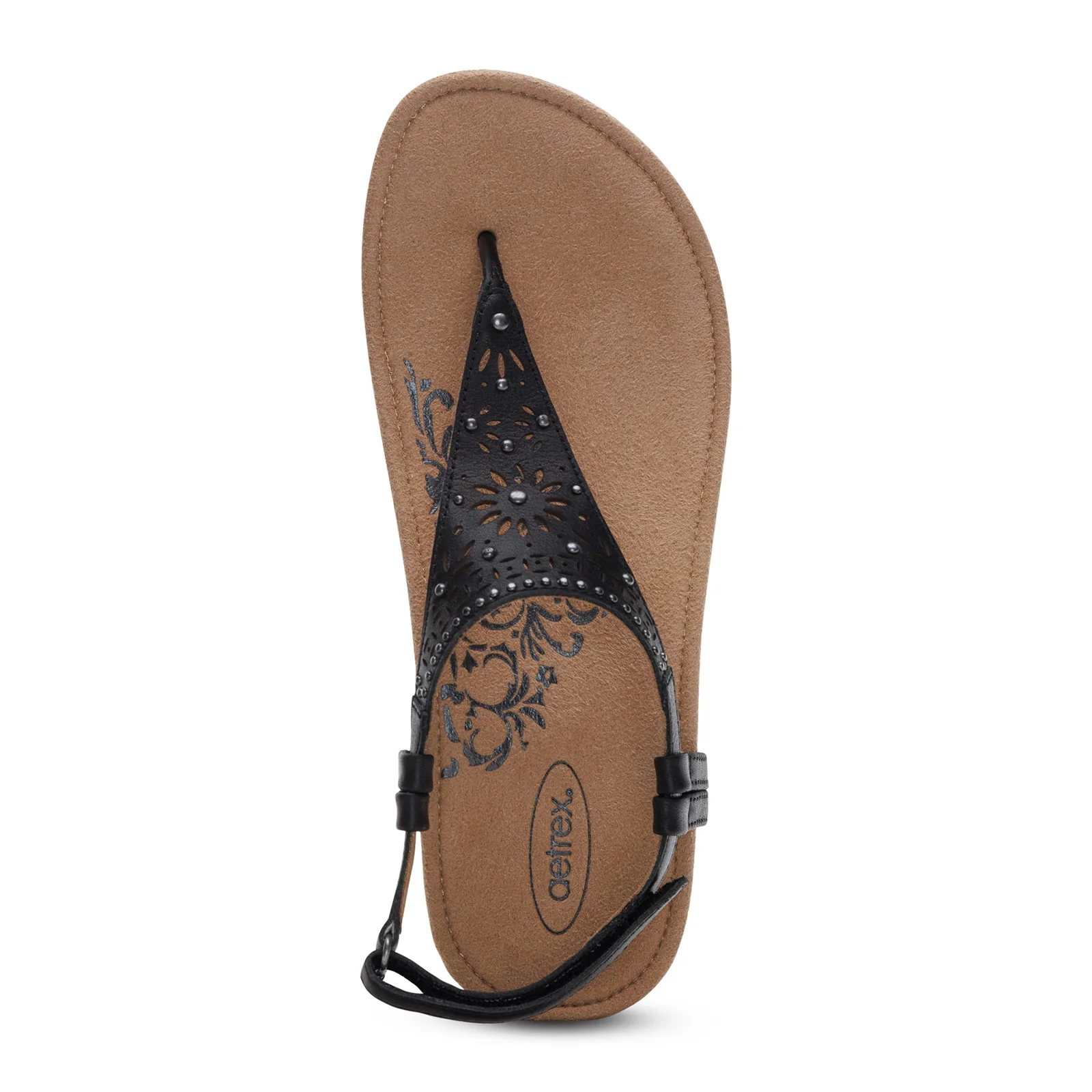 Aetrex Evelyn Backstrap Sandal (Women) - Black - Image 4