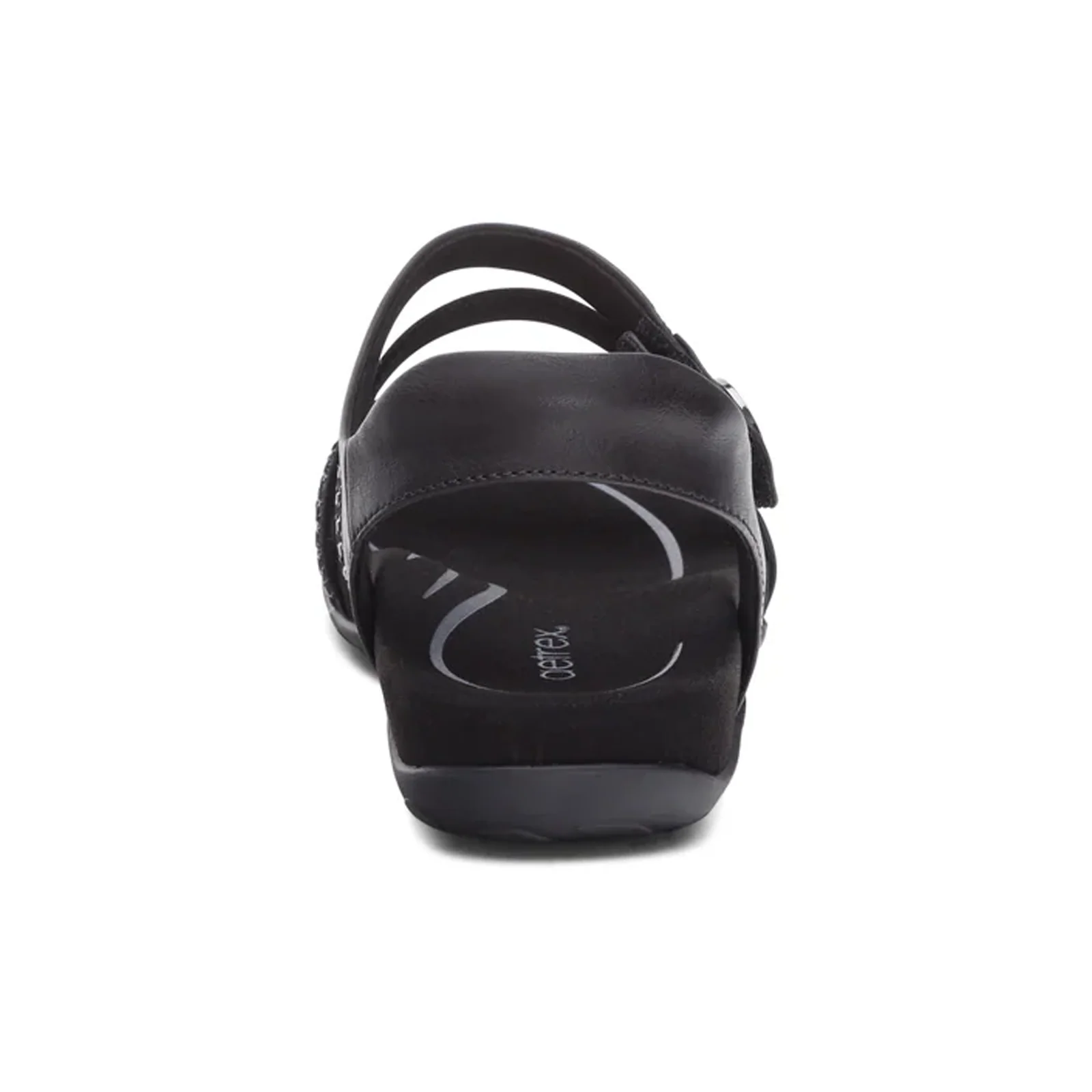 Aetrex Jess Backstrap Sandal (Women) - Black Sparkle - Image 4