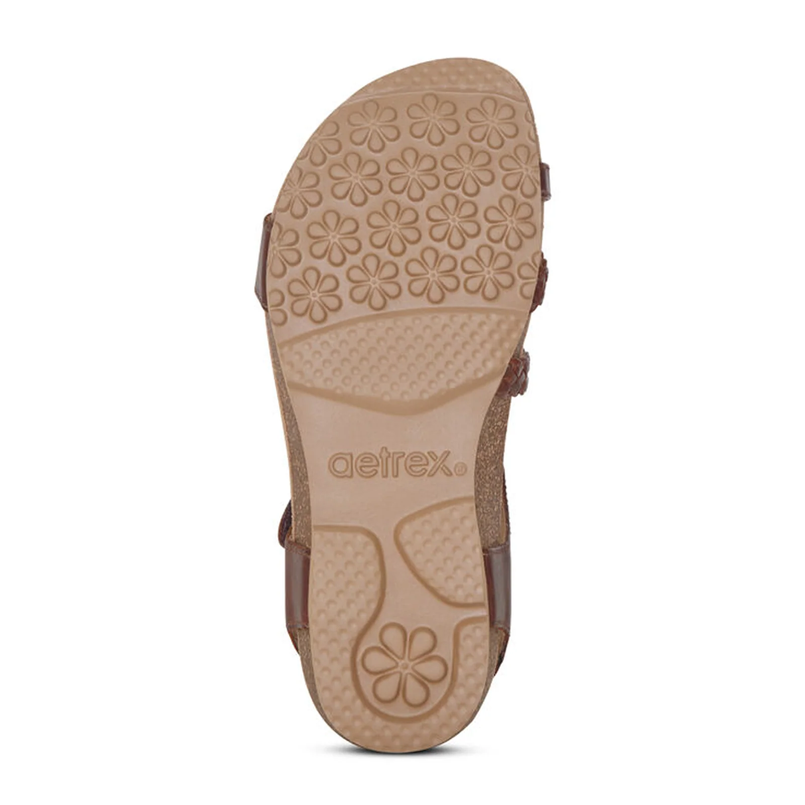 Aetrex Jillian Braided Backstrap Sandal (Women) - Walnut - Image 6