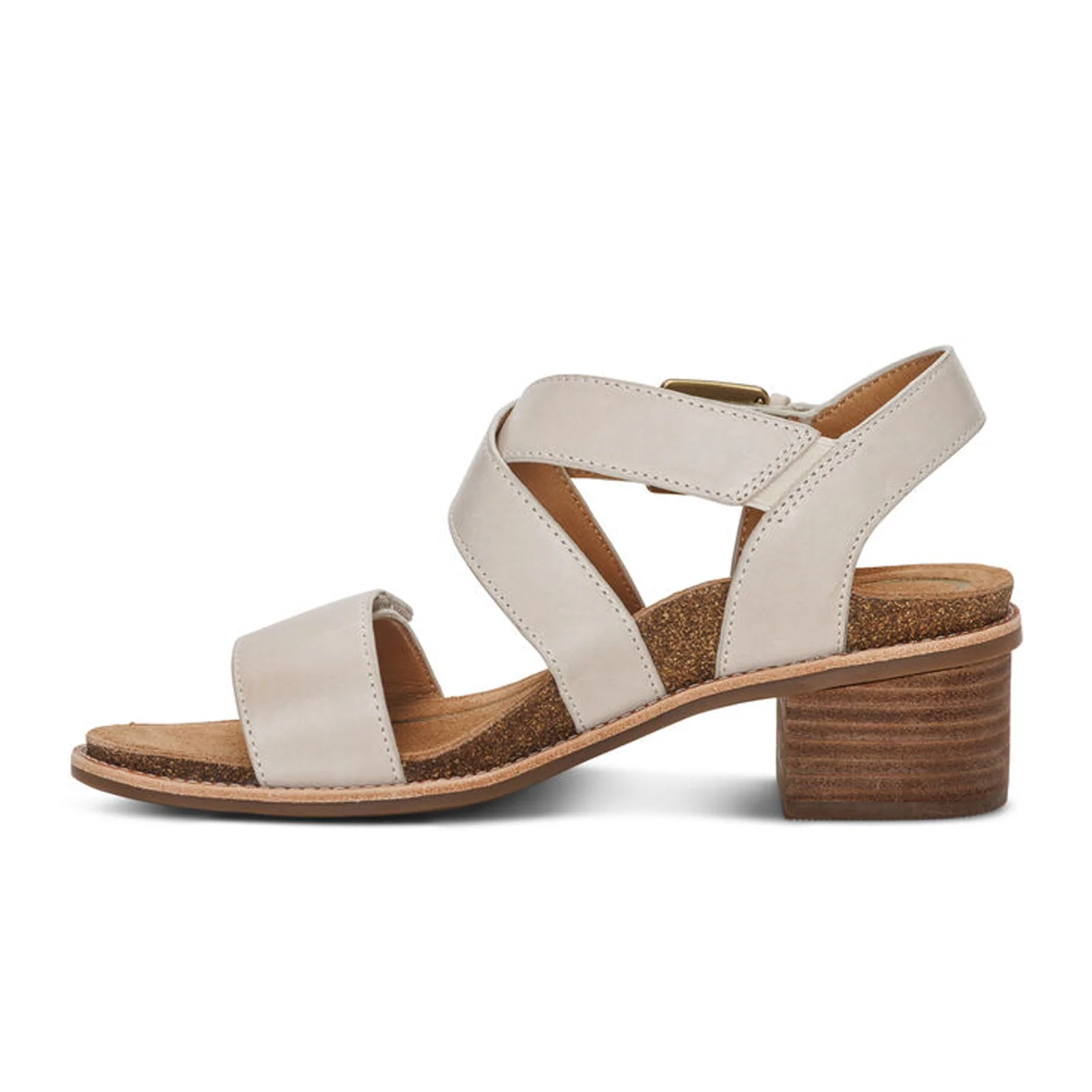 Aetrex Kristin Heeled Sandal (Women) - Ivory - Image 2