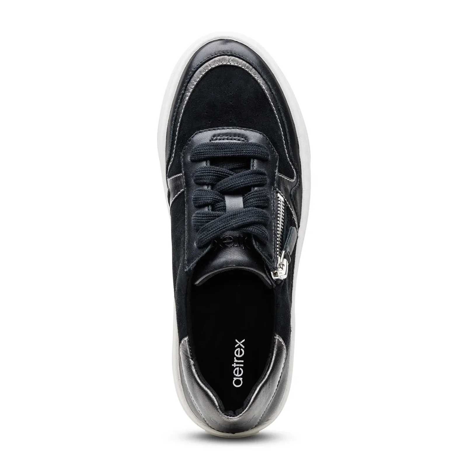 Aetrex Leigh Sneaker (Women) - Black - Image 6