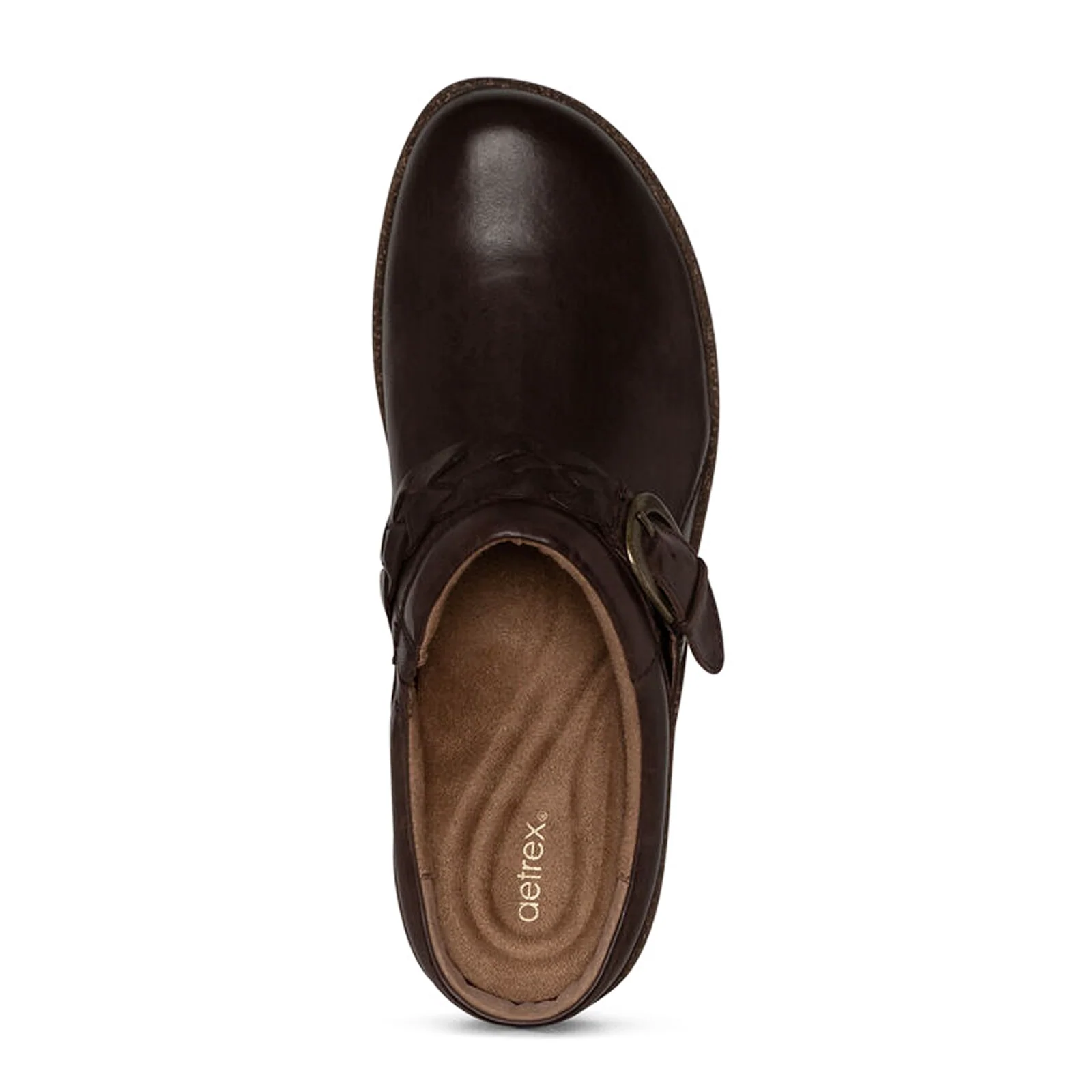 Aetrex Libby Clog (Women) - Brown Leather - Image 5