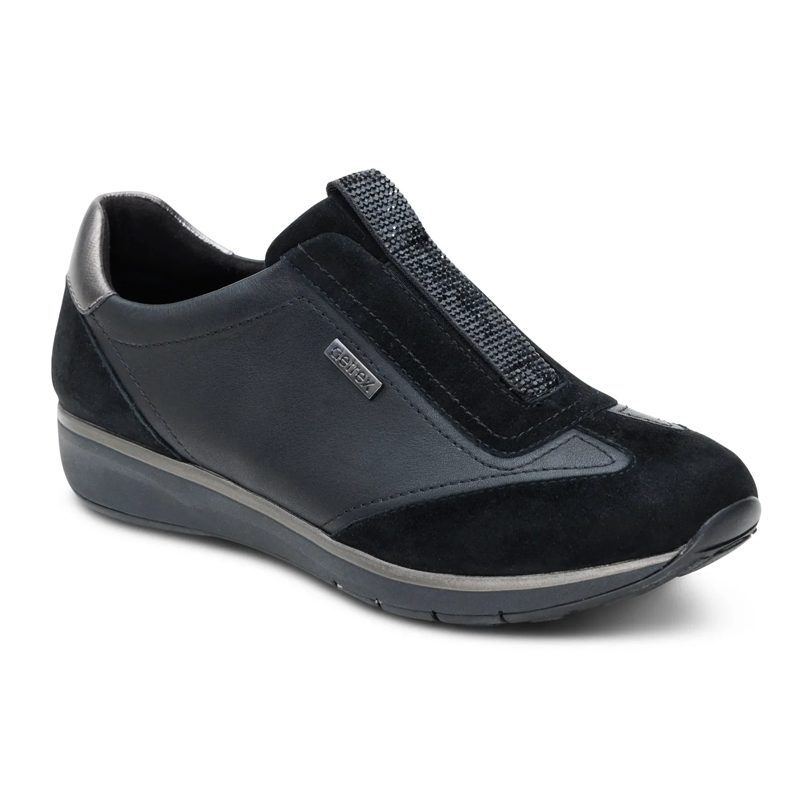 Aetrex Megan Sneaker (Women) - Black - Image 3