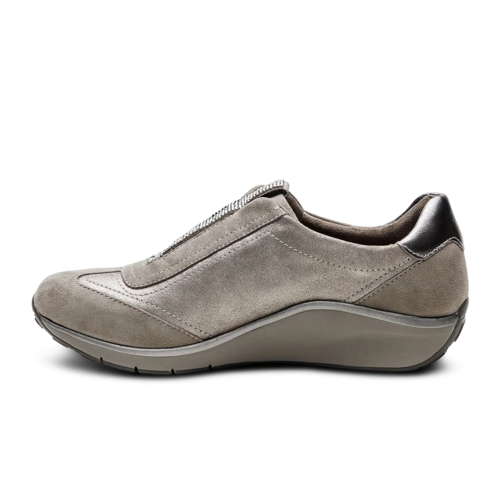 Aetrex Megan Sneaker (Women) - Pewter - Image 2