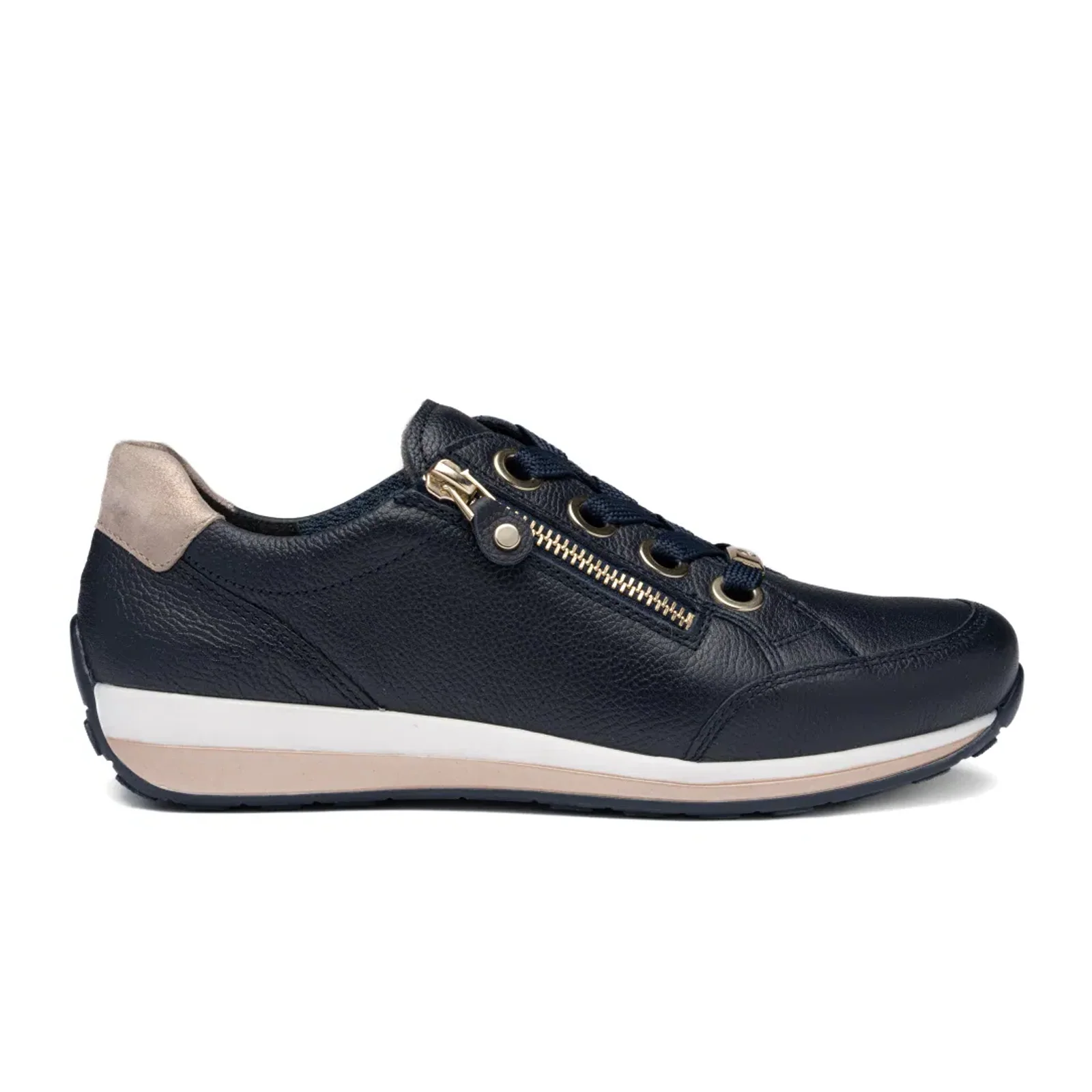 Ara Ollie Sneaker (Women) - Navy Calf Leather