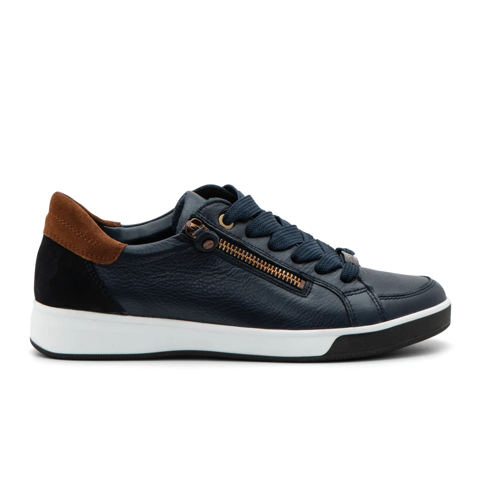 Ara Rei-Low Sneaker (Women) - Navy Calf Leather
