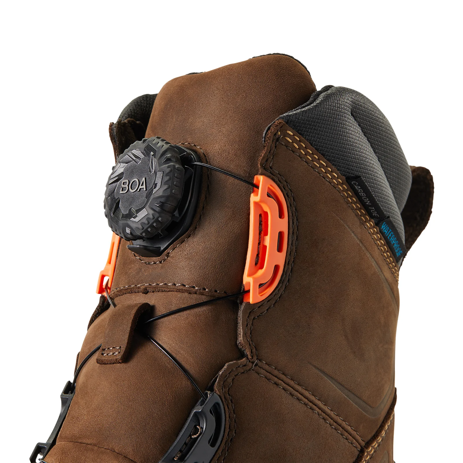 Ariat Workhog XT 8" BOA Waterproof Carbon Toe Western Work Boot (Men) - Chocolate Brown - Image 6