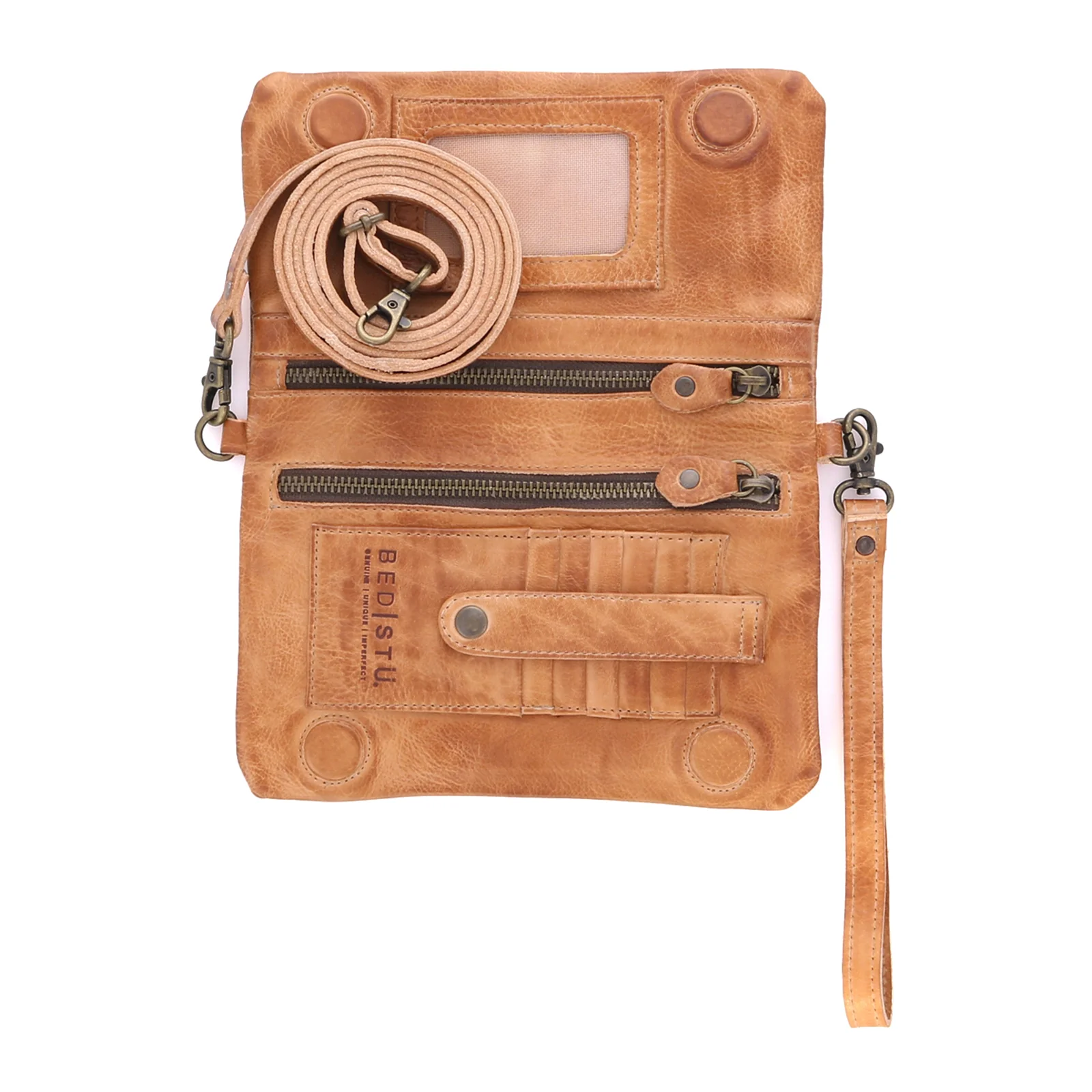 Bed Stu Cadence Clutch - Tan Rustic - Image 3
