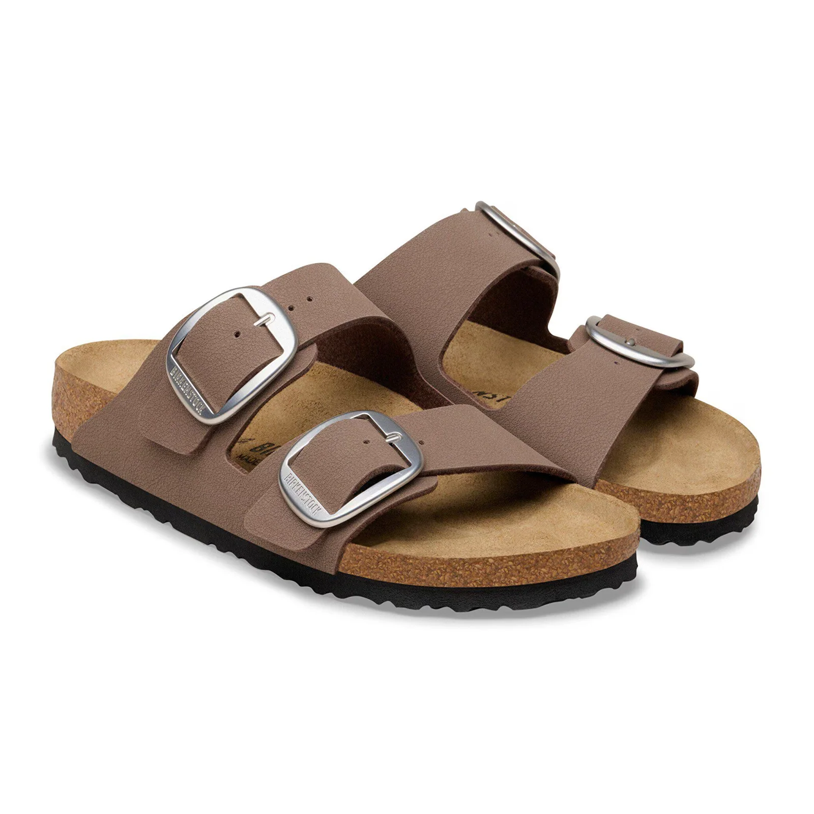 Birkenstock Arizona Big Buckle Slide Sandal (Women) - Mocha Birkibuc - Image 4