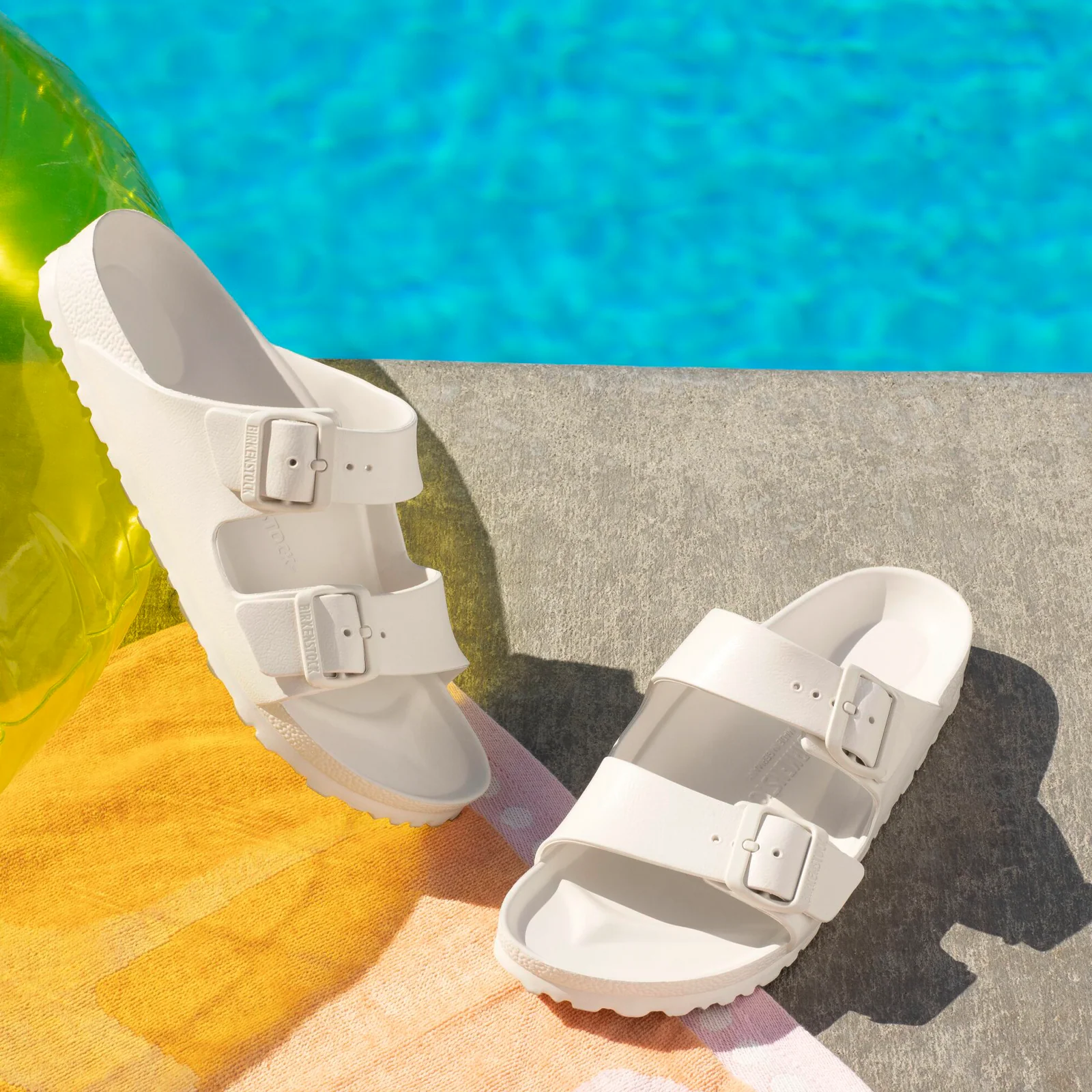 Birkenstock Arizona EVA Narrow Slide Sandal (Women) - Eggshell - Image 4