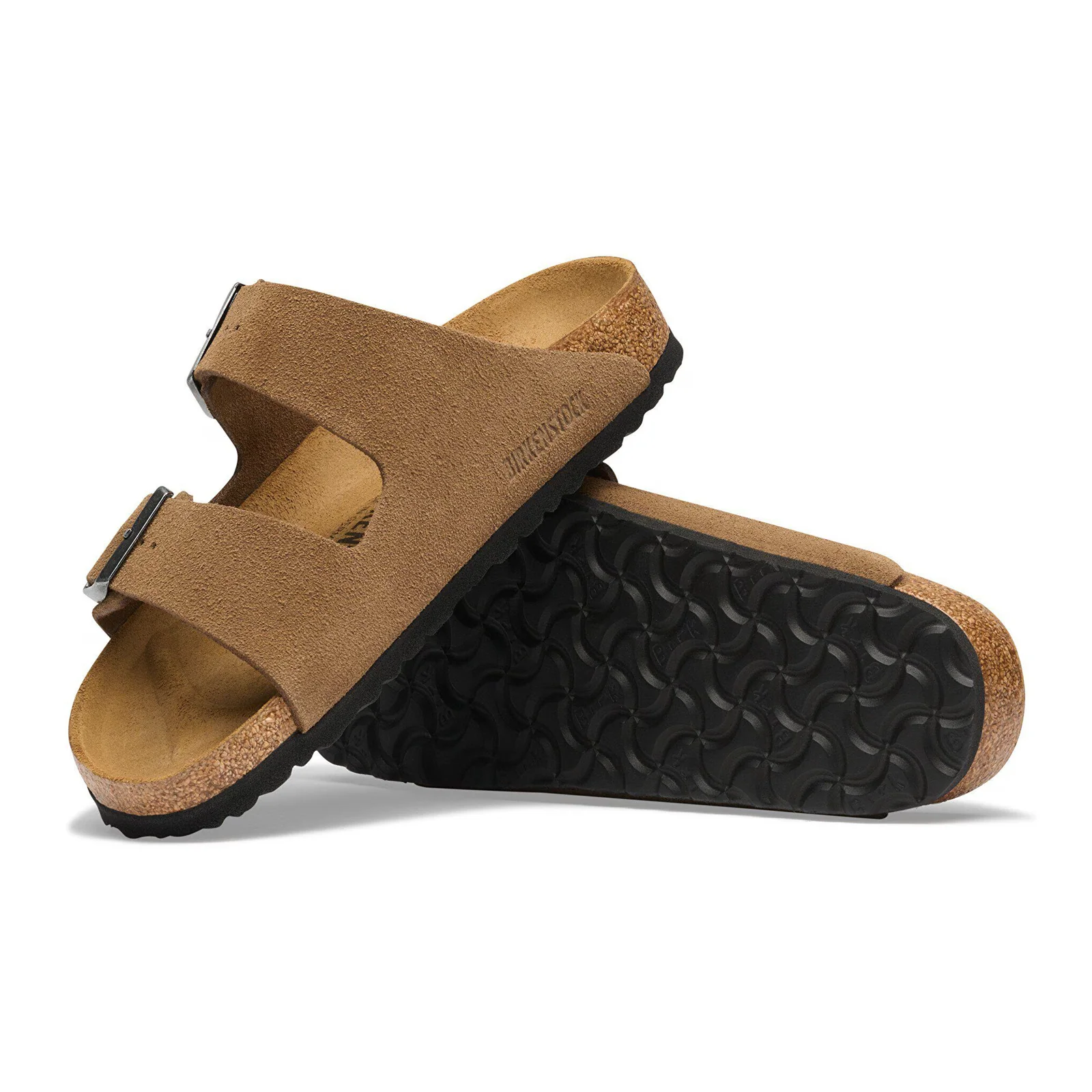 Birkenstock Arizona Slide Sandal (Men) - Dark Tea Suede - Image 3