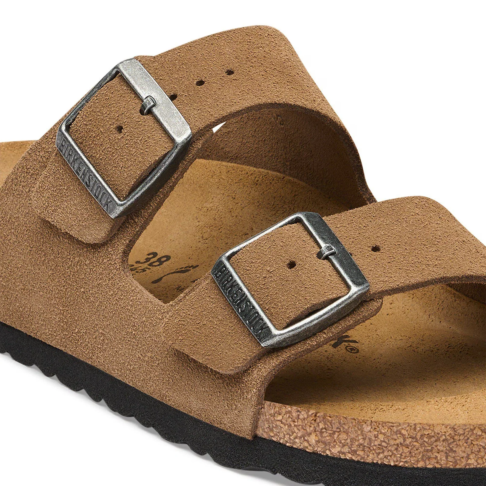 Birkenstock Arizona Slide Sandal (Men) - Dark Tea Suede - Image 5