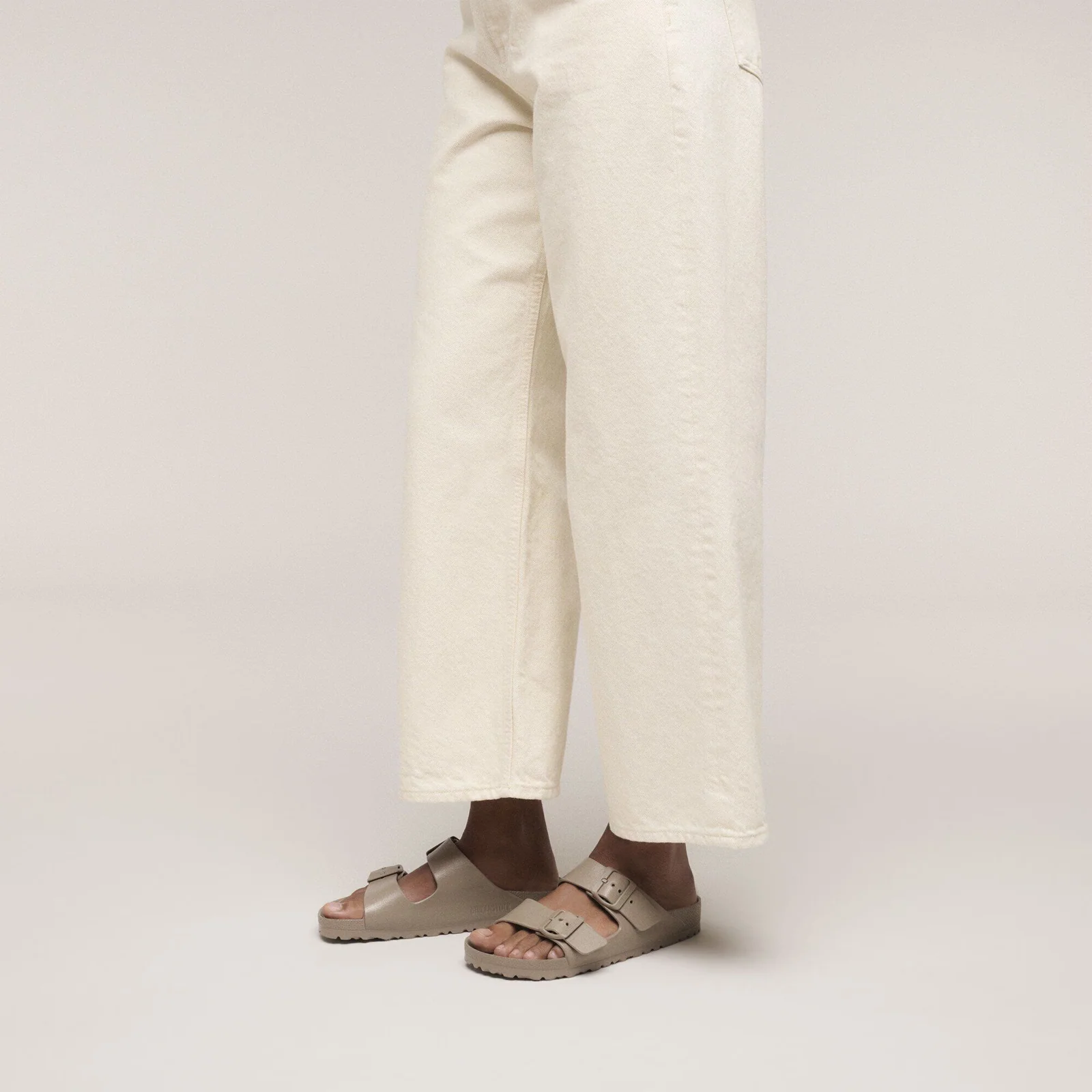 Birkenstock Arizona Slide Sandal (Men) - Gray Taupe EVA - Image 6