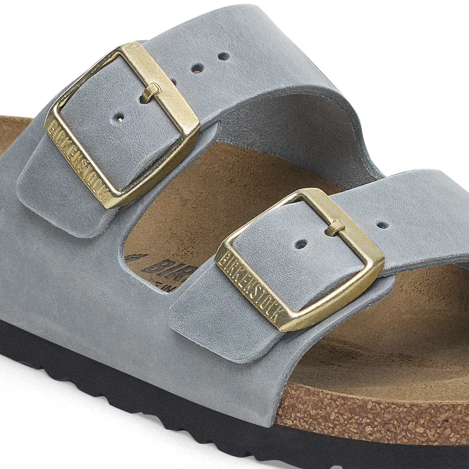 Birkenstock Arizona Slide Sandal (Women) - Basalt Gray Oiled Leather - Image 5