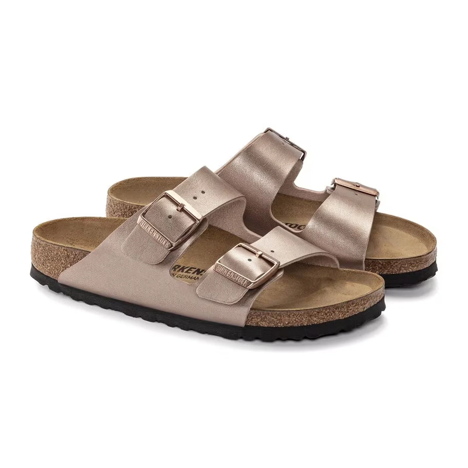Birkenstock Arizona Slide Sandal (Women) - Copper Birko-Flor - Image 4