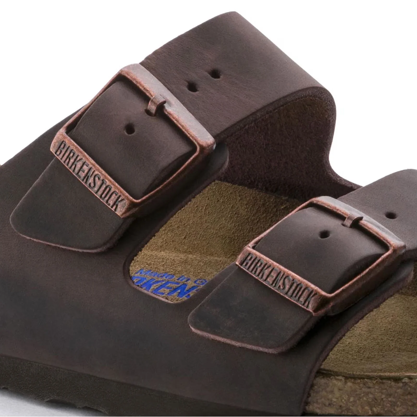 Birkenstock Arizona Soft Footbed Slide Sandal (Unisex) - Habana Oiled Leather - Image 5