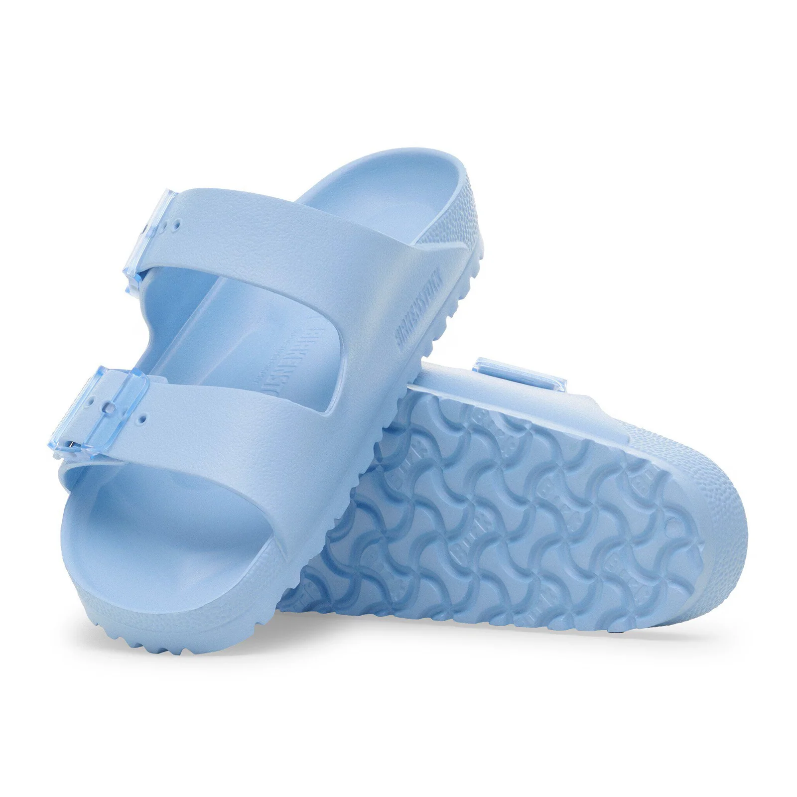 Birkenstock Arizona Stealth Buckle Slide Sandal (Women) - Dusty Blue EVA - Image 3