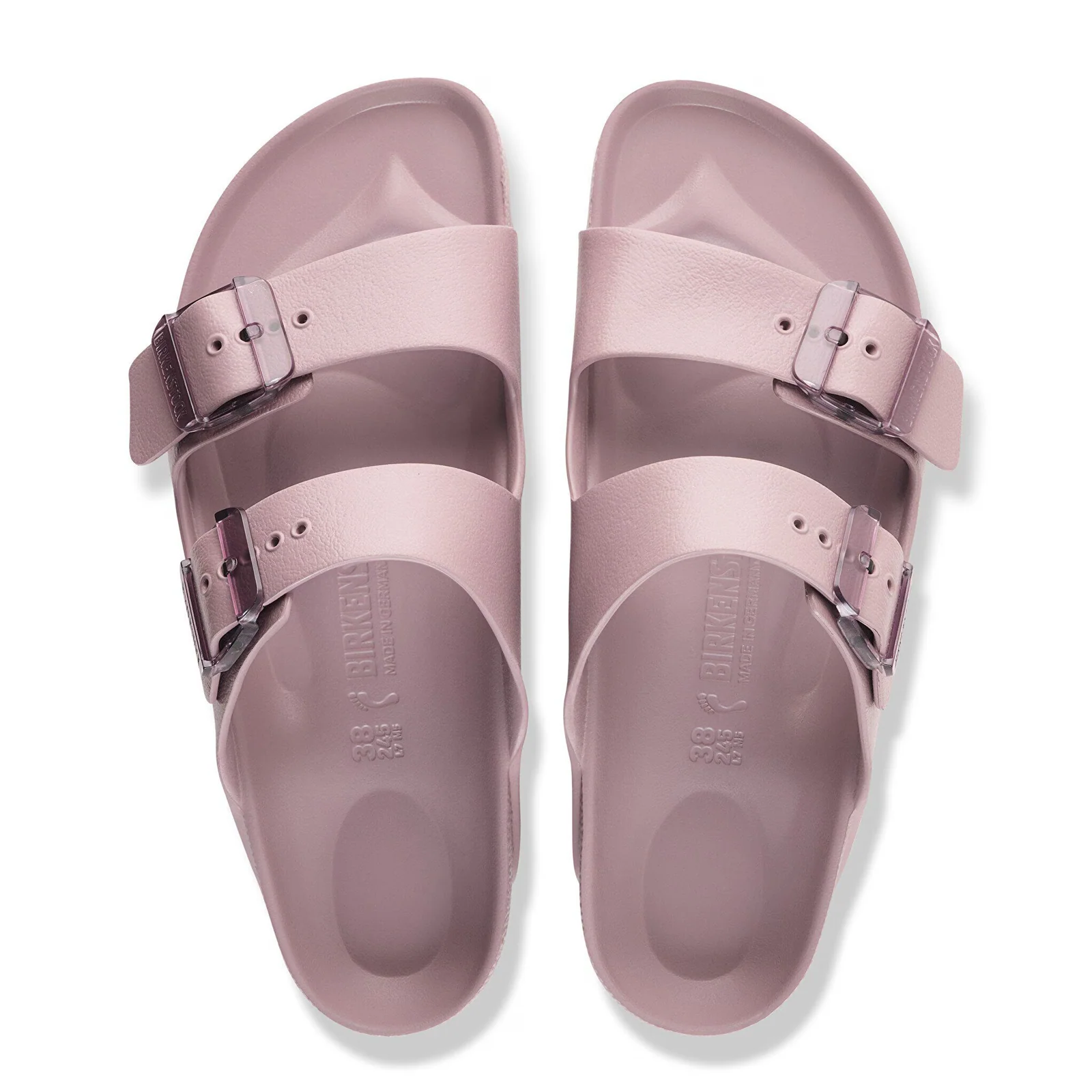 Birkenstock Arizona Stealth Buckle Slide Sandal (Women) - Faded Purple EVA - Image 2
