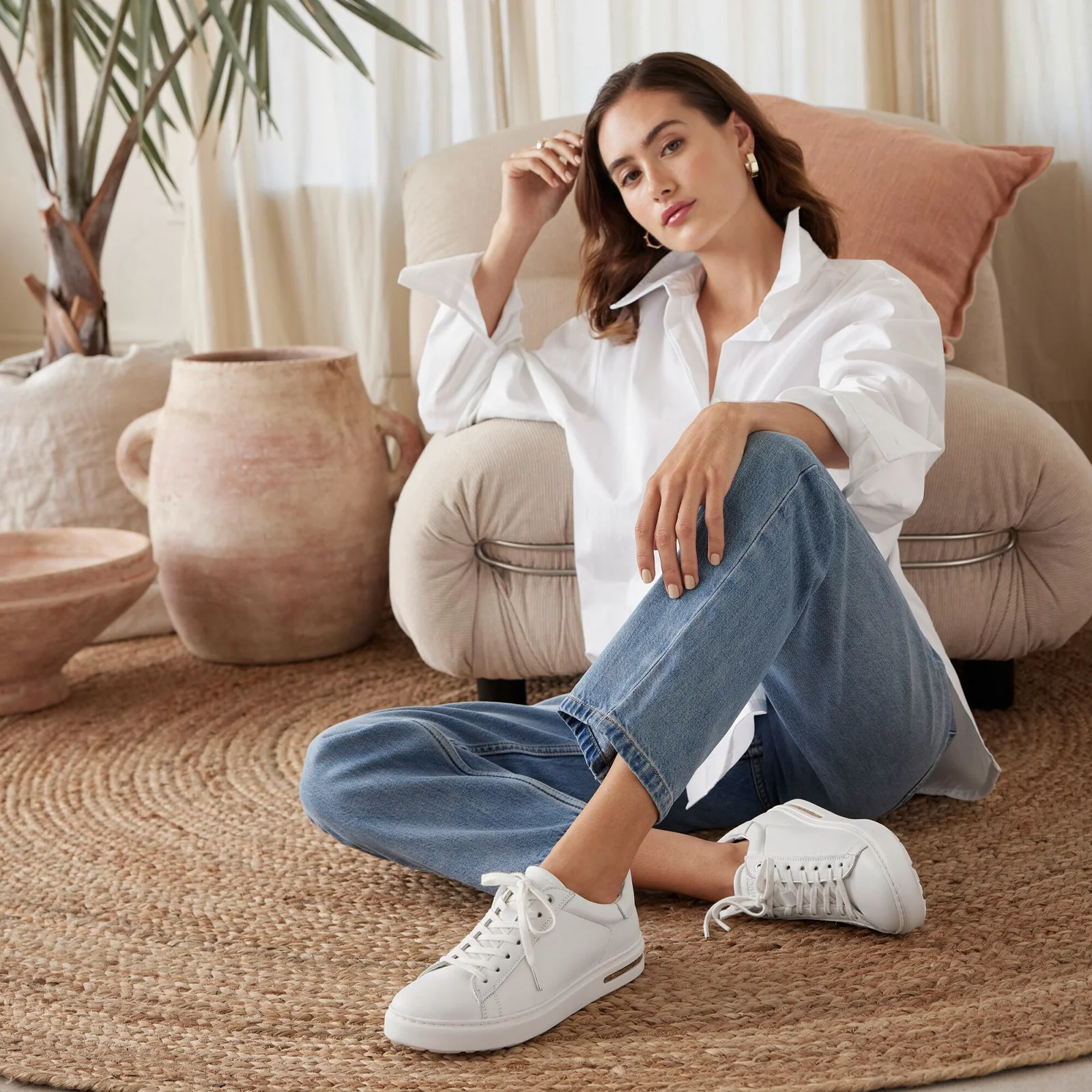 Birkenstock Bend Sneaker (Unisex) - White Leather - Image 9