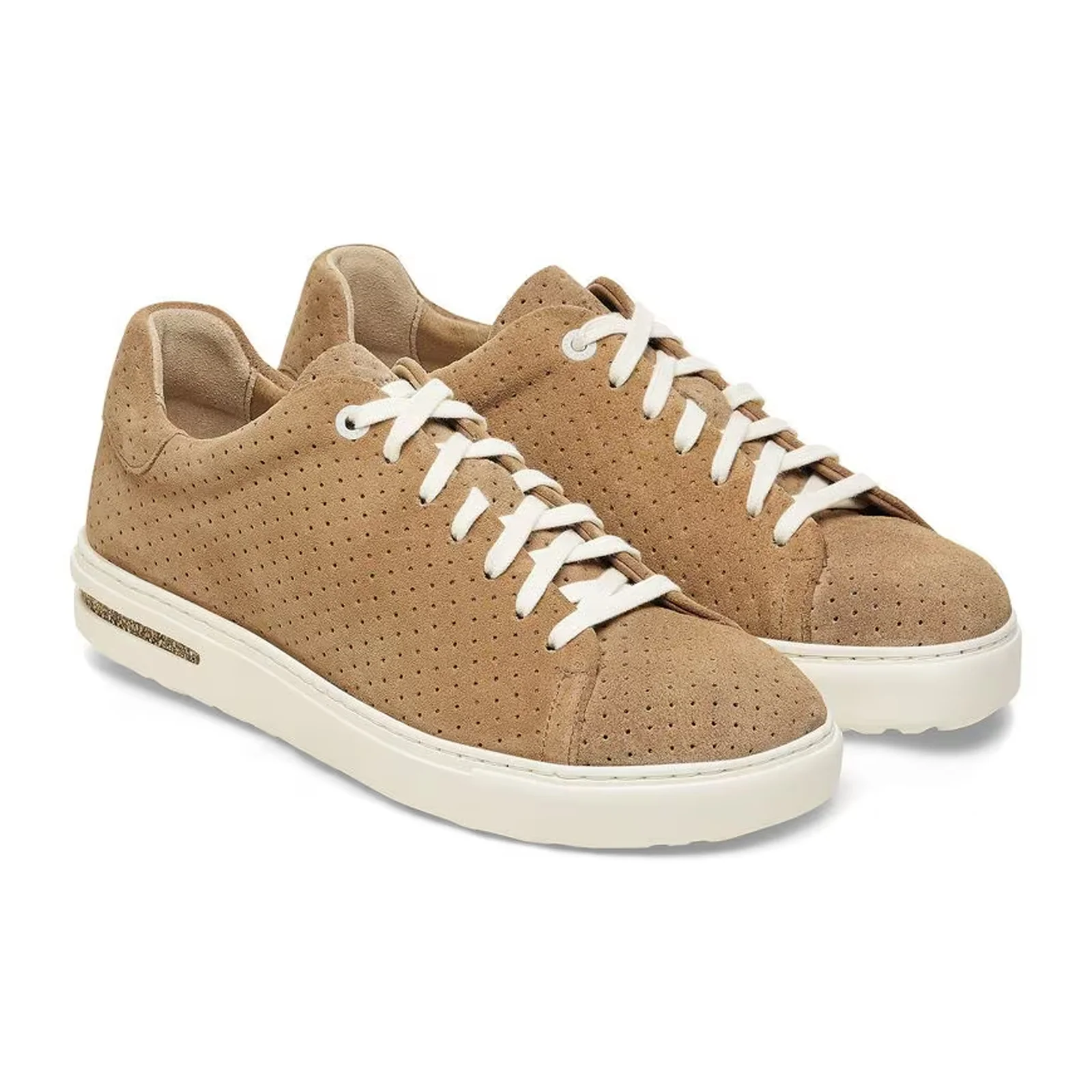 Birkenstock Bend Narrow Sneaker (Women) - Dotted New Beige Suede - Image 4