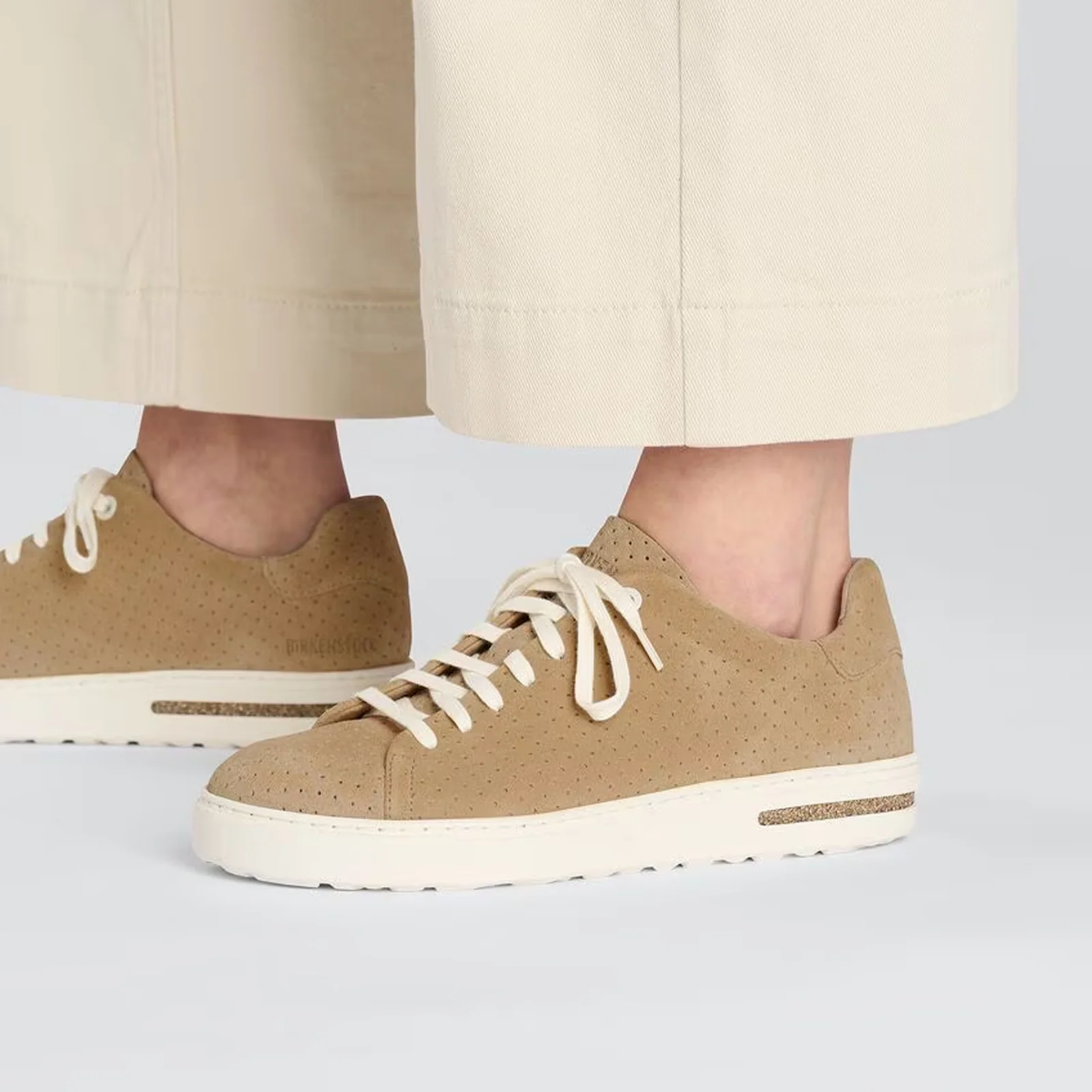Birkenstock Bend Narrow Sneaker (Women) - Dotted New Beige Suede - Image 7