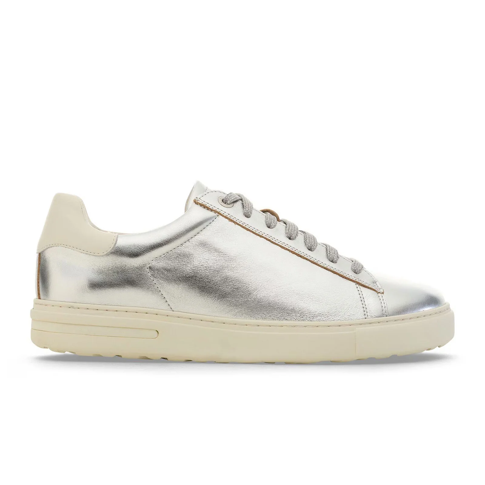 Birkenstock Bend Sneaker (Women) - Metallic Silver/White Leather - Image 5