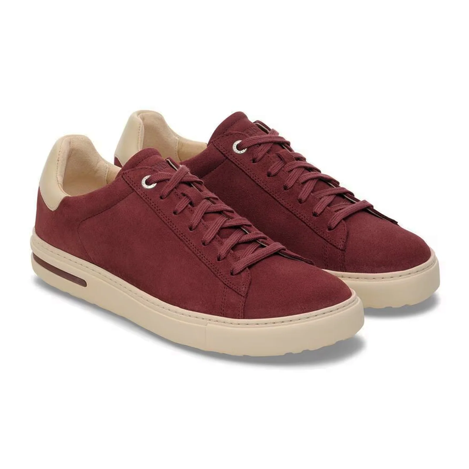 Birkenstock Bend Varsity Sneaker (Women) - Zinfandel Suede/Eggshell Leather - Image 4