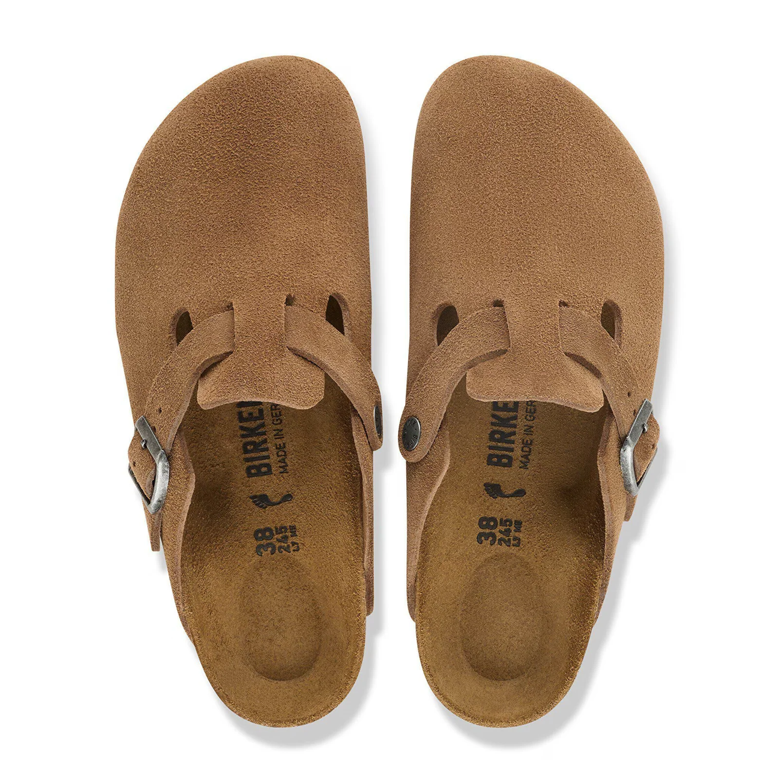 Birkenstock Boston Clog (Men) - Dark Tea Suede - Image 2