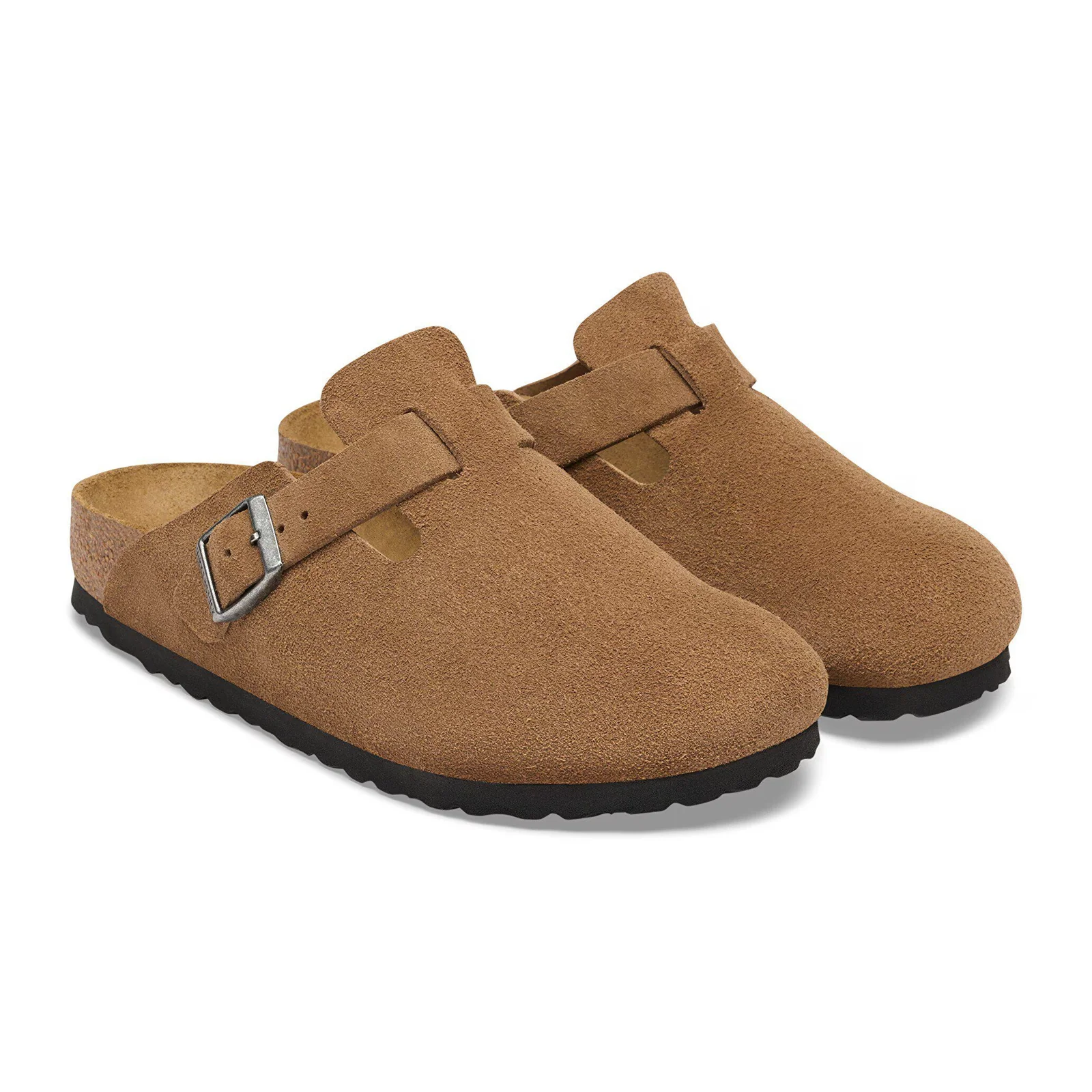 Birkenstock Boston Clog (Men) - Dark Tea Suede - Image 4