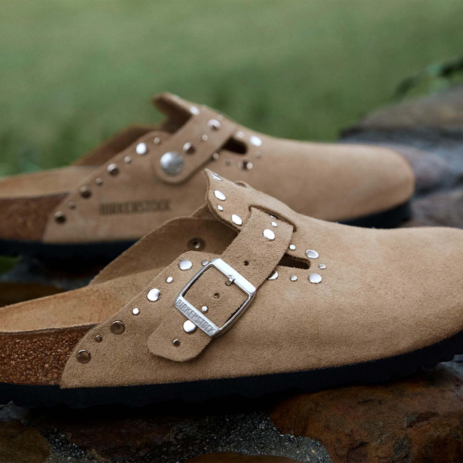 Birkenstock Boston Rivet Clog (Women) - Taupe Suede - Image 10
