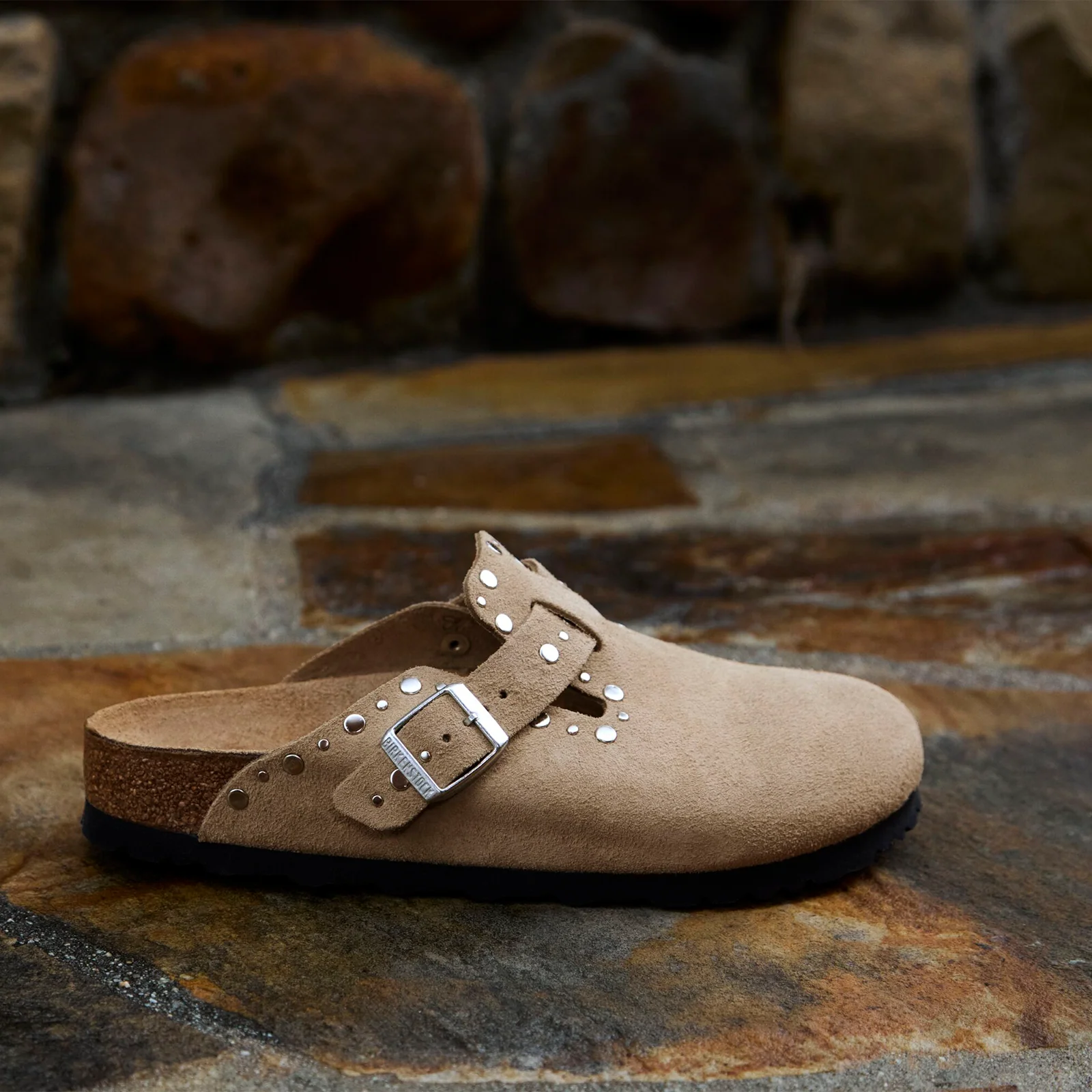 Birkenstock Boston Rivet Clog (Women) - Taupe Suede - Image 8