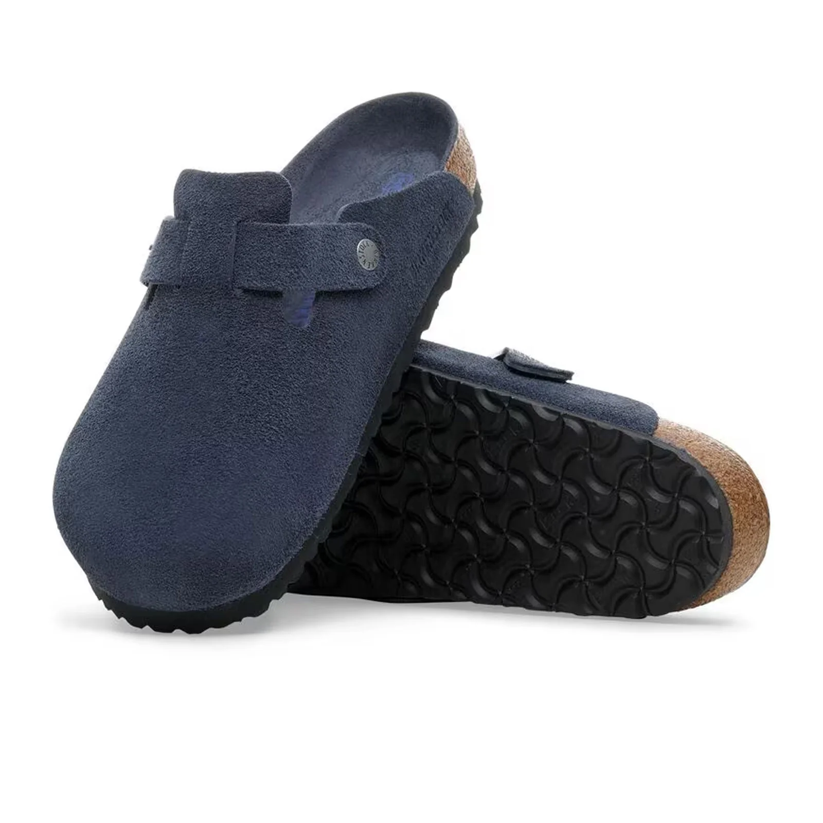 Birkenstock Boston Soft Footbed Clog (Men) - New Navy Suede - Image 3
