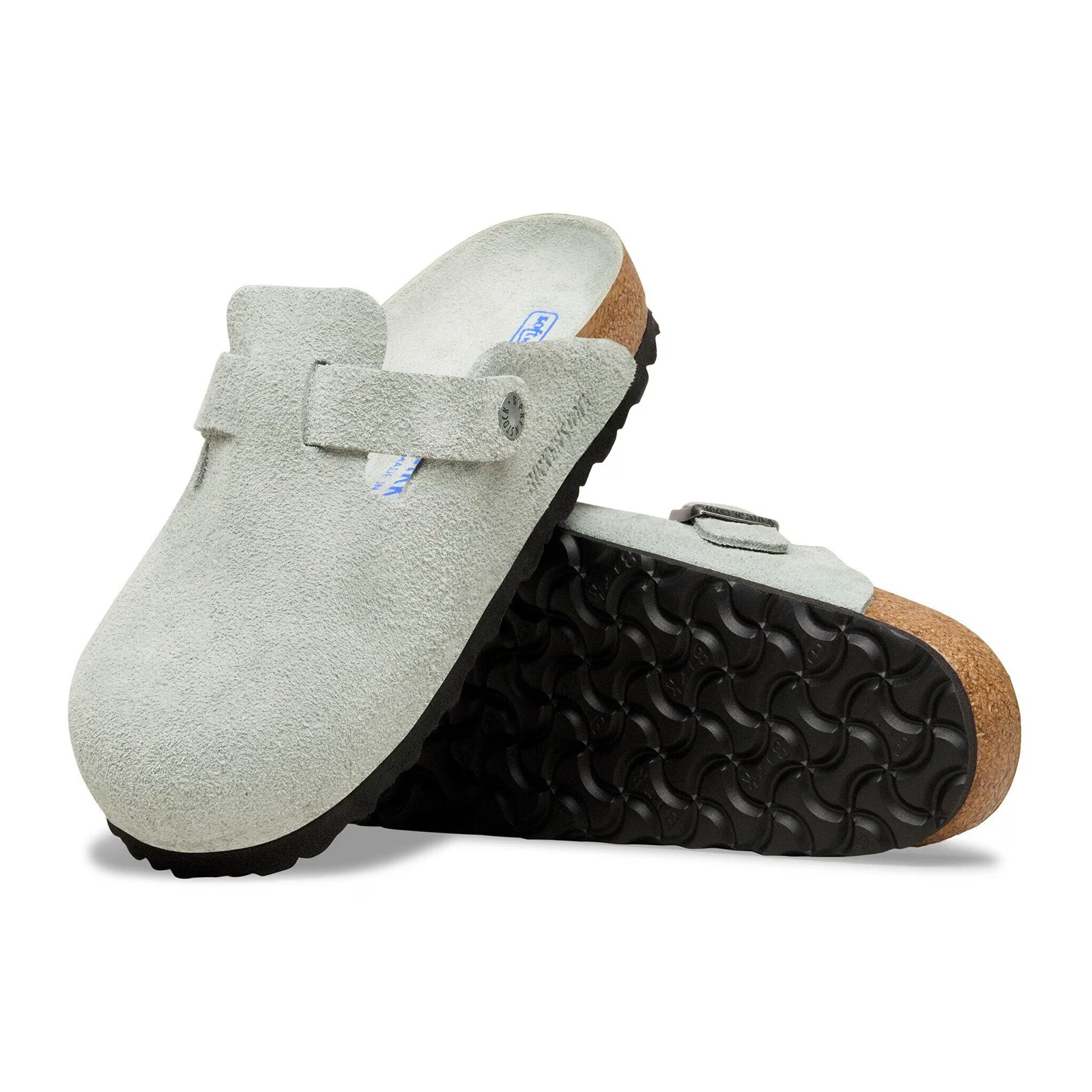 Birkenstock Boston Soft Footbed Clog (Men) - Pure Sage Suede - Image 3