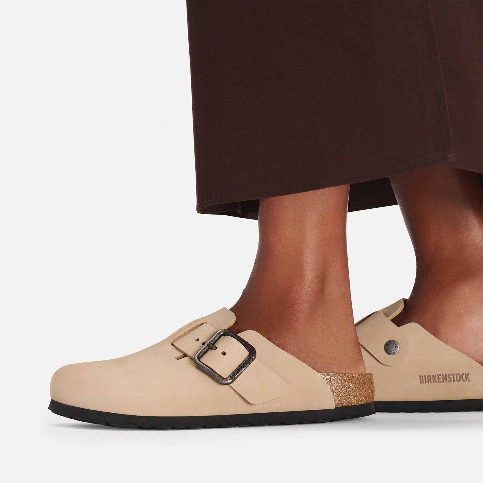 Birkenstock Boston Wire Buckle Clog (Men) - Sandcastle Nubuck - Image 7