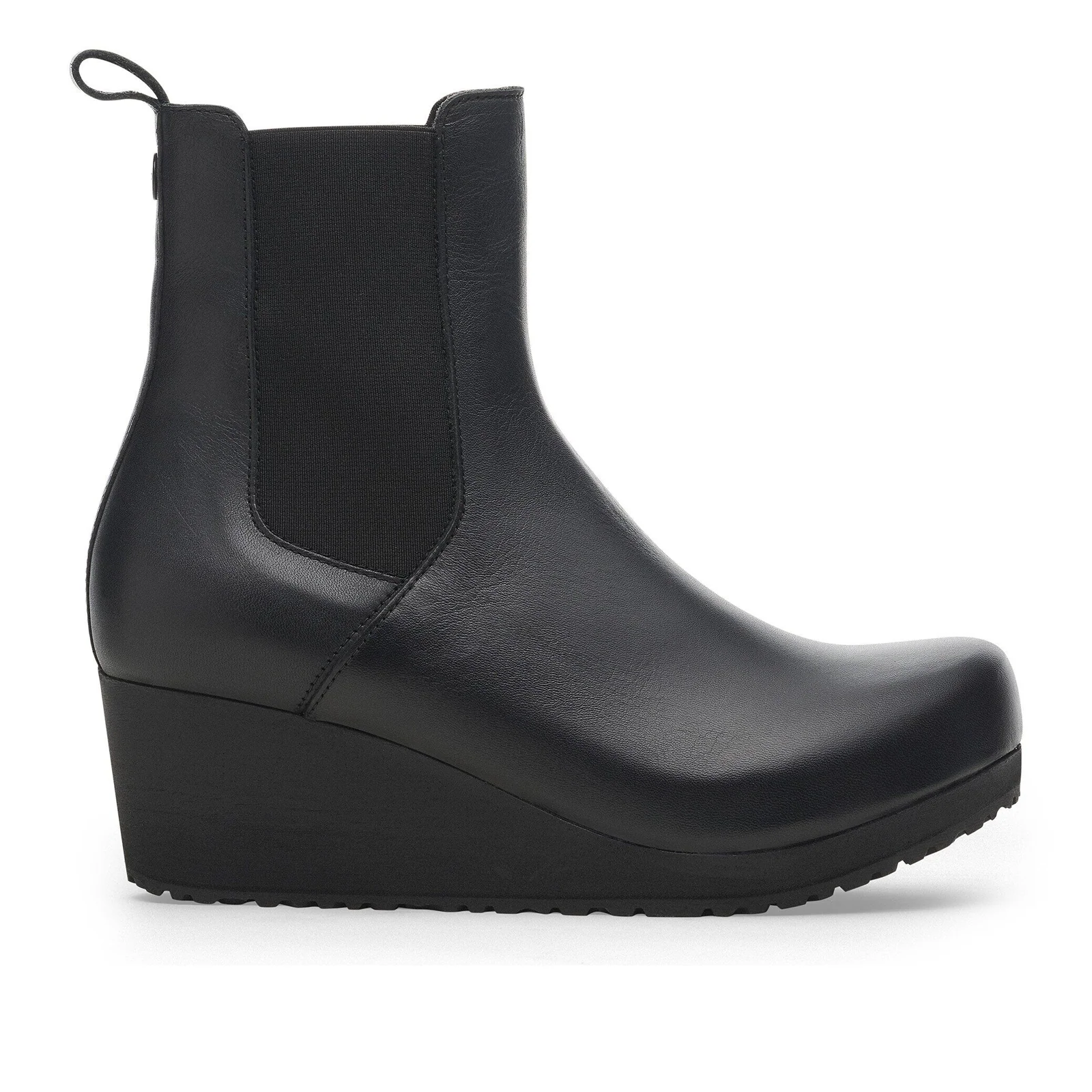 Birkenstock Ebba Narrow Chelsea Wedge Boot (Women) - Black Leather