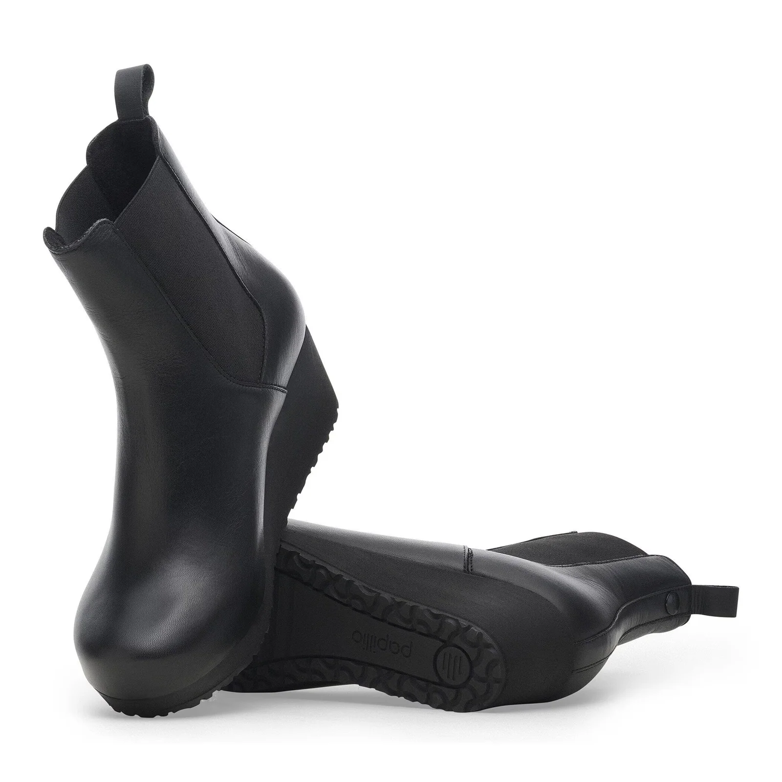 Birkenstock Ebba Narrow Chelsea Wedge Boot (Women) - Black Leather - Image 4