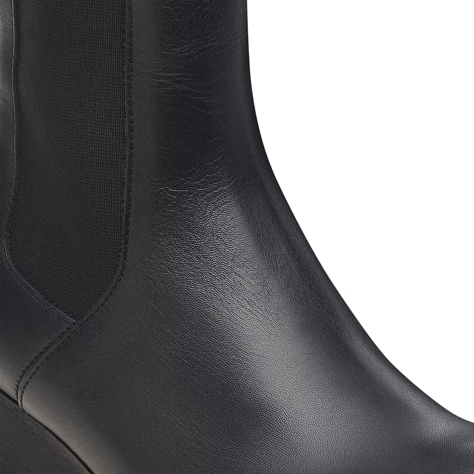 Birkenstock Ebba Narrow Chelsea Wedge Boot (Women) - Black Leather - Image 6