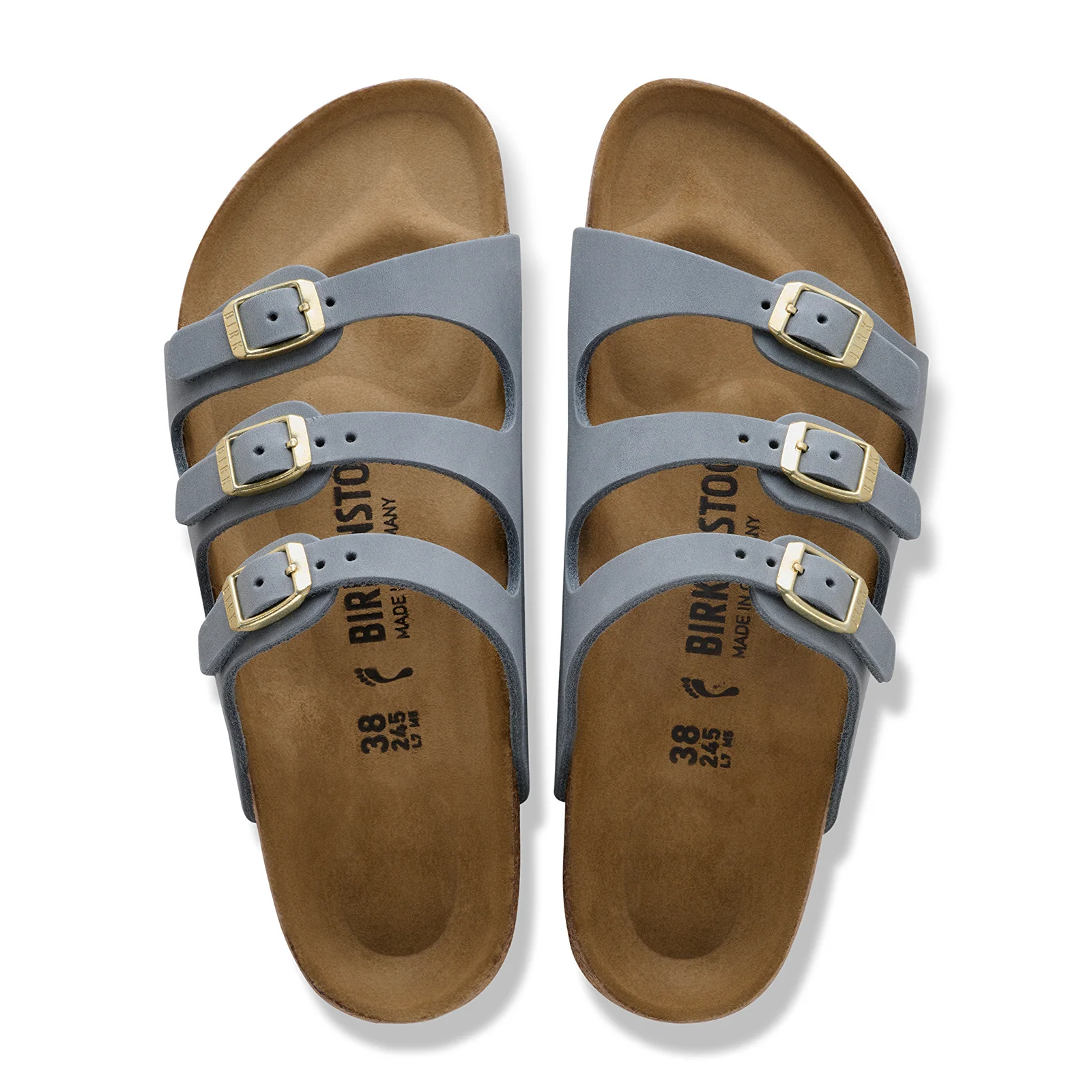 Birkenstock Florida Slide Sandal (Women) - Basalt Gray Oiled Leather - Image 2