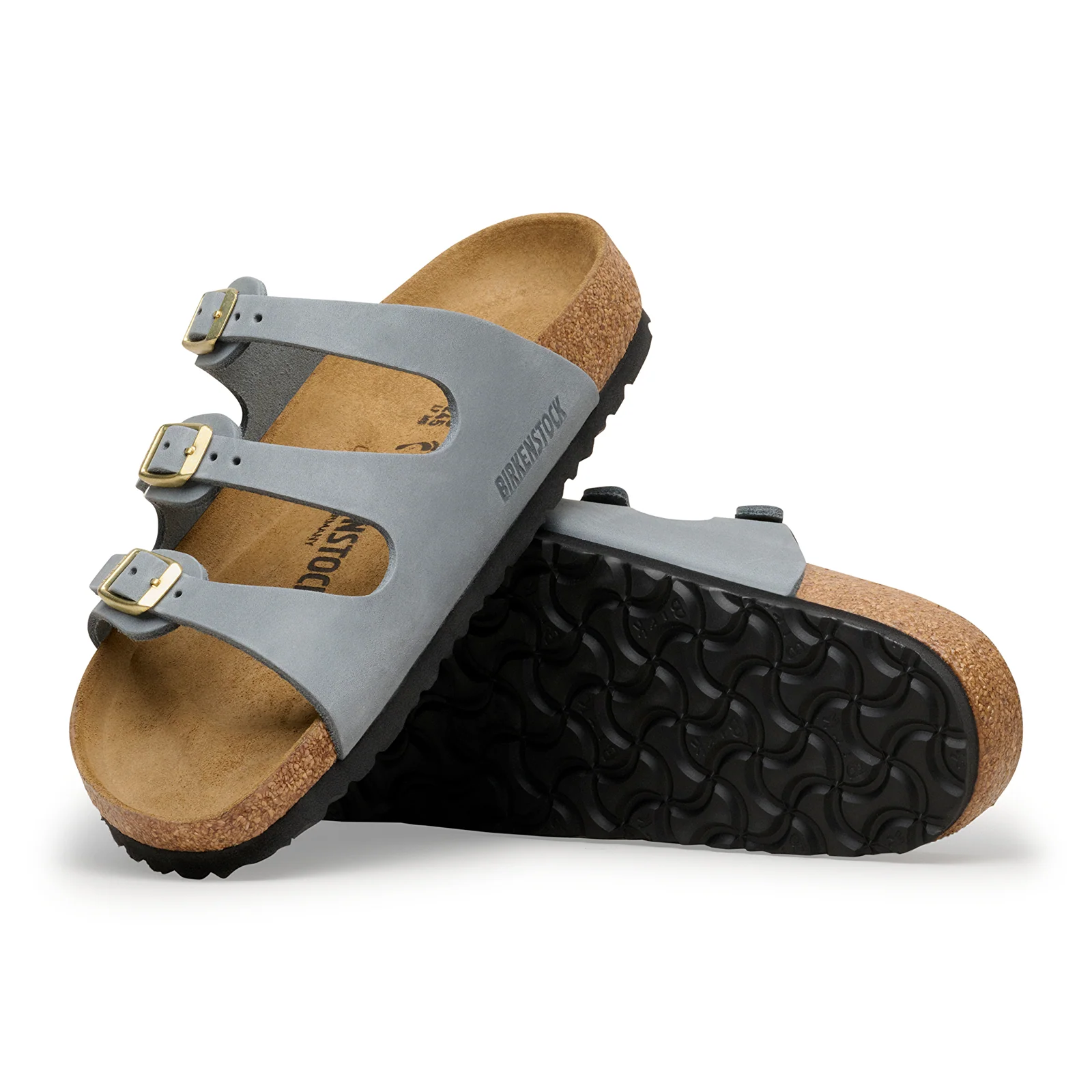 Birkenstock Florida Slide Sandal (Women) - Basalt Gray Oiled Leather - Image 3