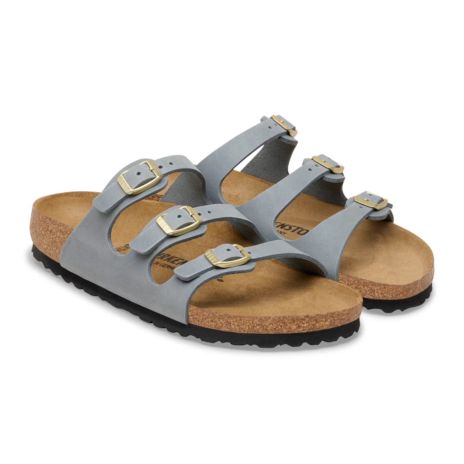 Birkenstock Florida Slide Sandal (Women) - Basalt Gray Oiled Leather - Image 4