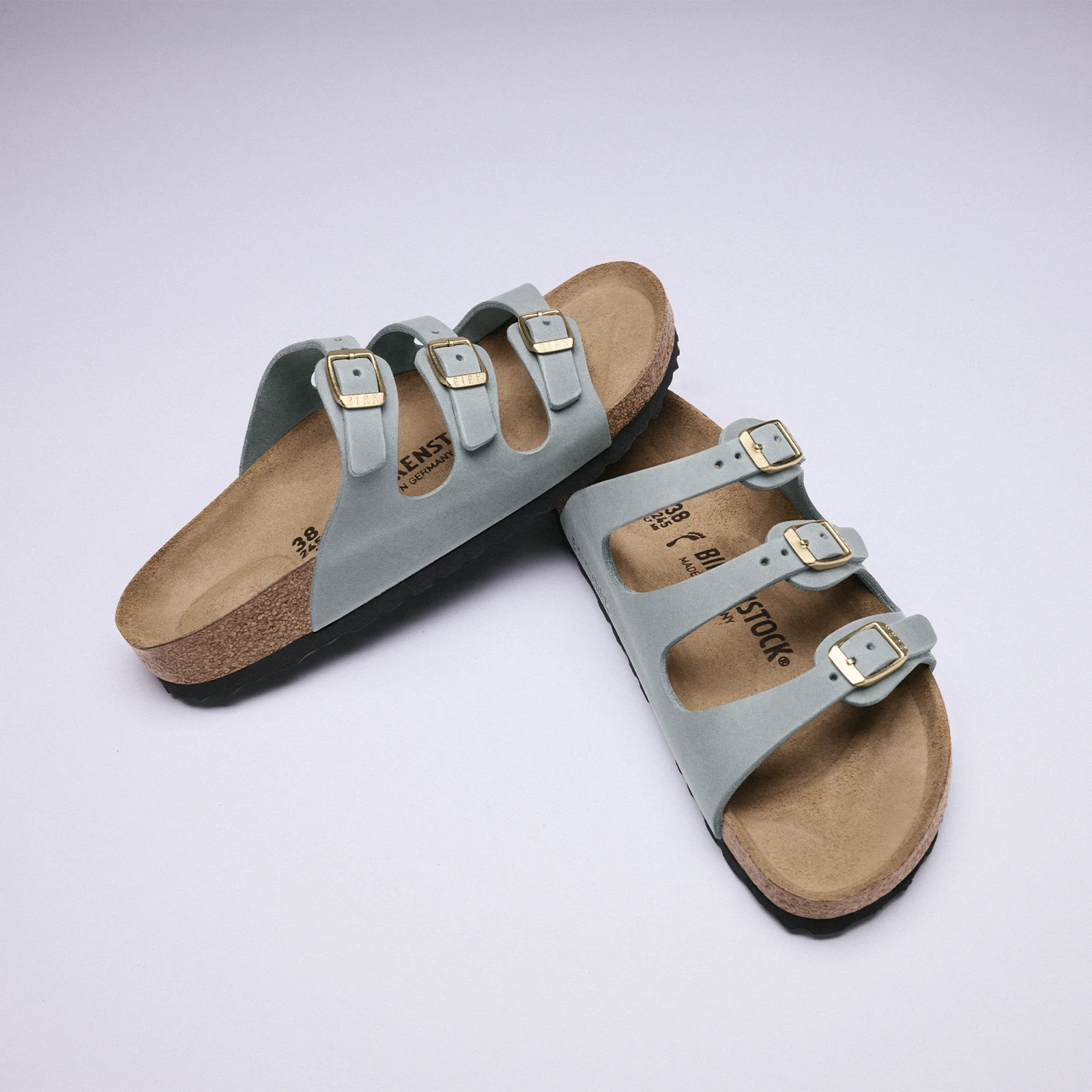 Birkenstock Florida Slide Sandal (Women) - Basalt Gray Oiled Leather - Image 9