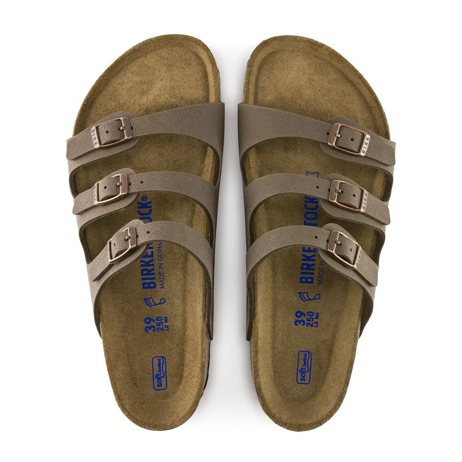 Birkenstock Florida Soft Footbed Slide Sandal (Women) - Mocha Birkibuc - Image 2
