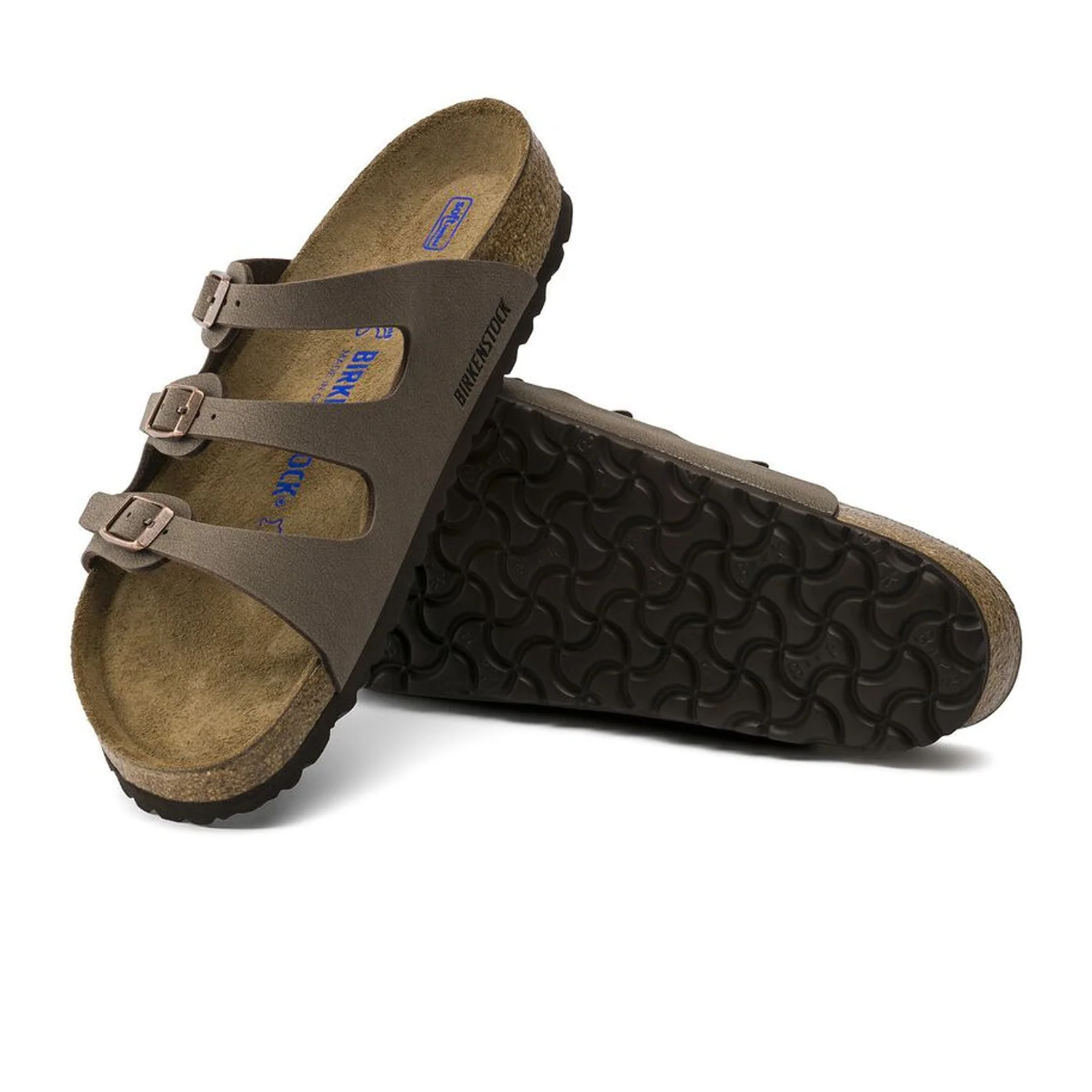 Birkenstock Florida Soft Footbed Slide Sandal (Women) - Mocha Birkibuc - Image 3