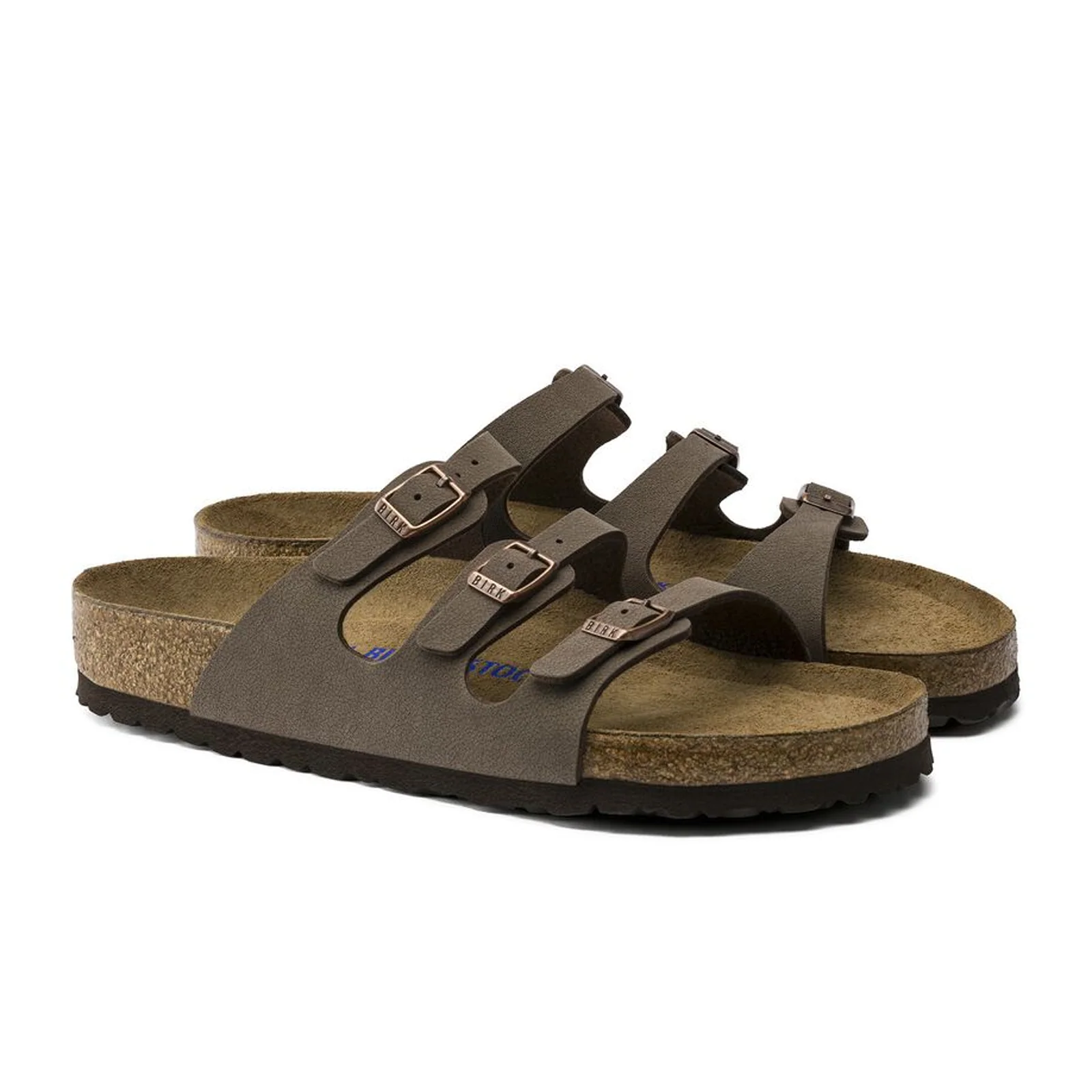 Birkenstock Florida Soft Footbed Slide Sandal (Women) - Mocha Birkibuc - Image 4