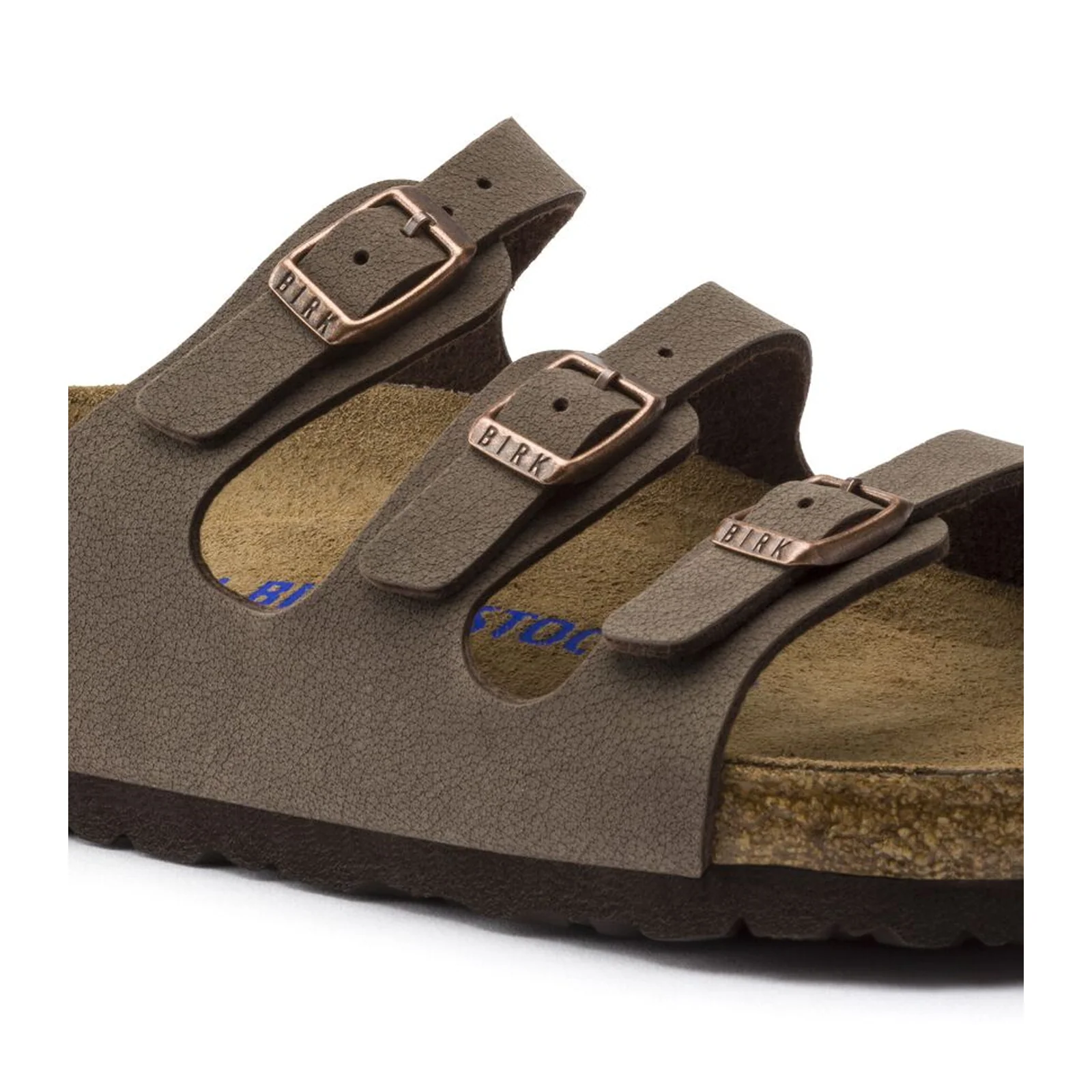 Birkenstock Florida Soft Footbed Slide Sandal (Women) - Mocha Birkibuc - Image 5