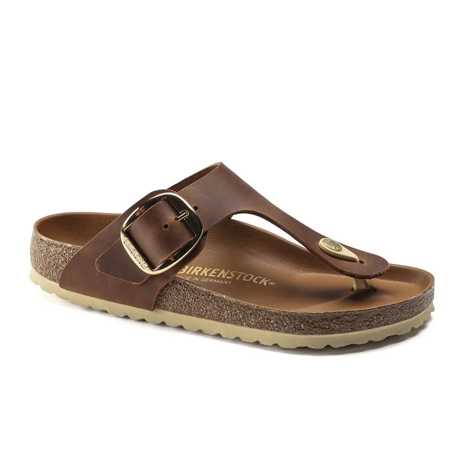 Birkenstock Gizeh Big Buckle Sandal (Women) - Cognac Leather