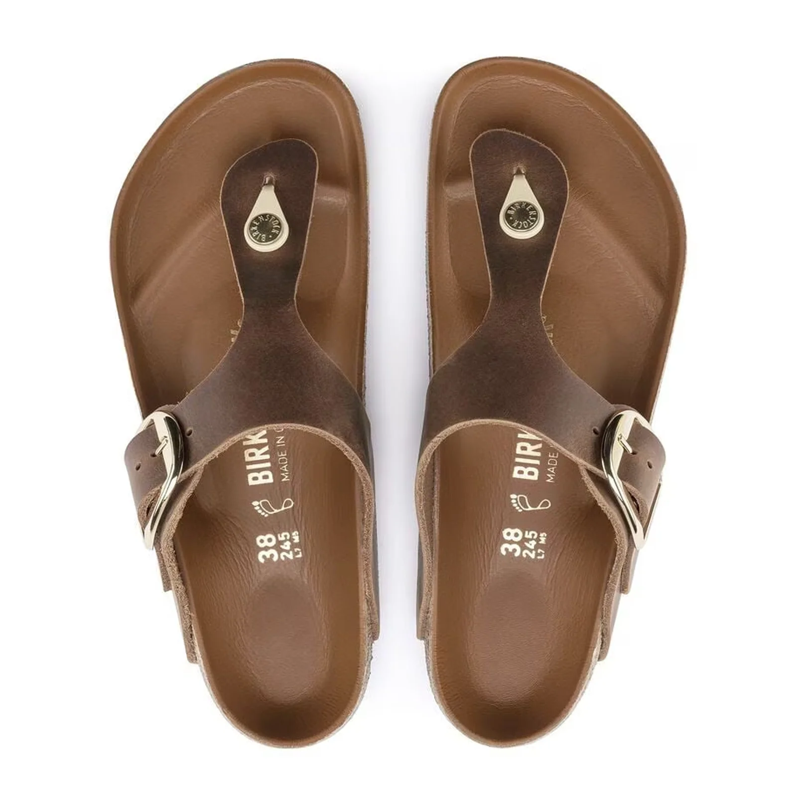 Birkenstock Gizeh Big Buckle Sandal (Women) - Cognac Leather - Image 2